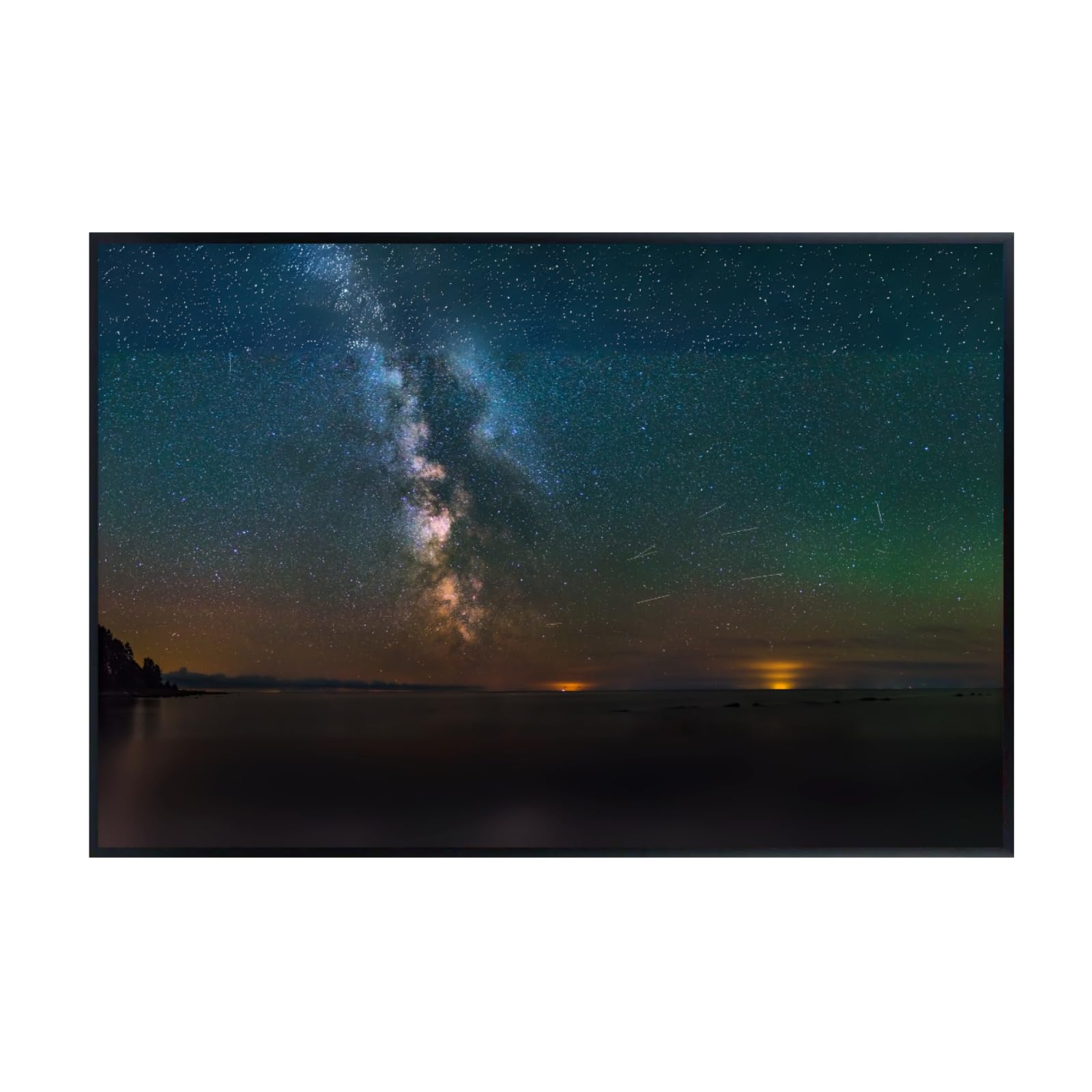 Blessed Posters Milky Way Panorama Poster – Galaxy Night Sky Wall Art for Bedroom Living Room Office or Home Decor – Space Astronomy Photography Print
