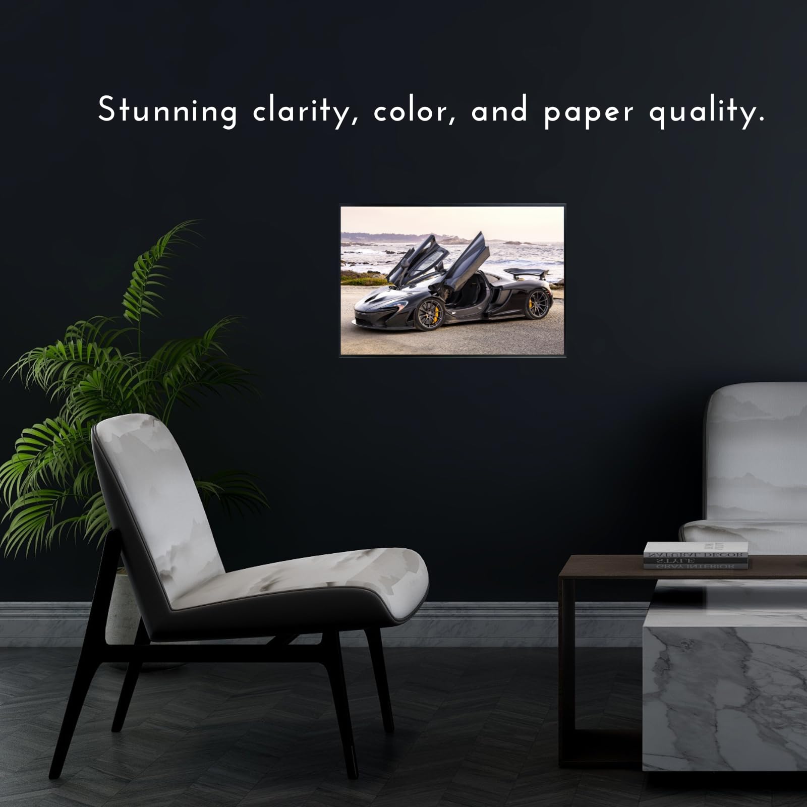 Blessed Posters McLaren P1 Poster – Luxury Supercar Wall Art Print for Living Room Bedroom Office Décor – Exotic Car Gift