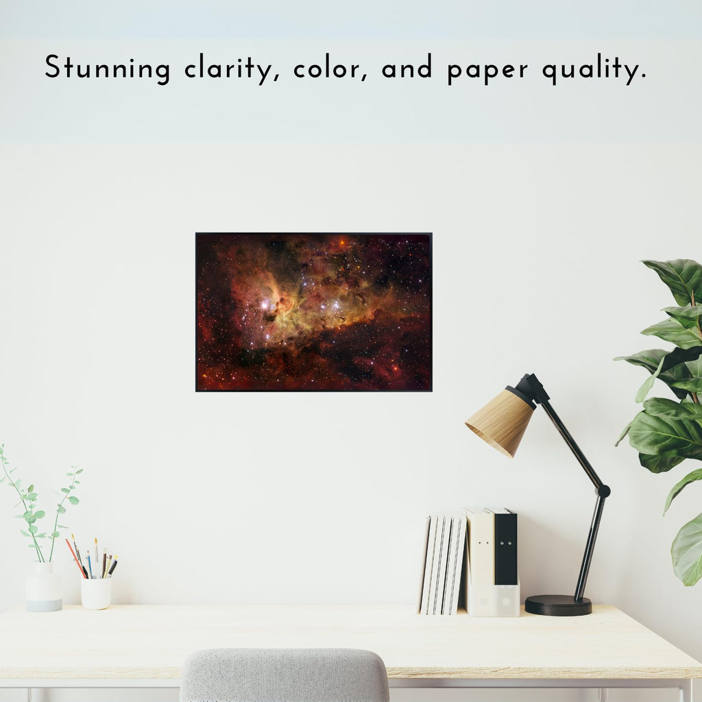 Blessed Posters Carina Nebula Wall Art Print – Galaxy Space Astronomy Poster – Night Sky Home Decor for Bedroom Living Room Office
