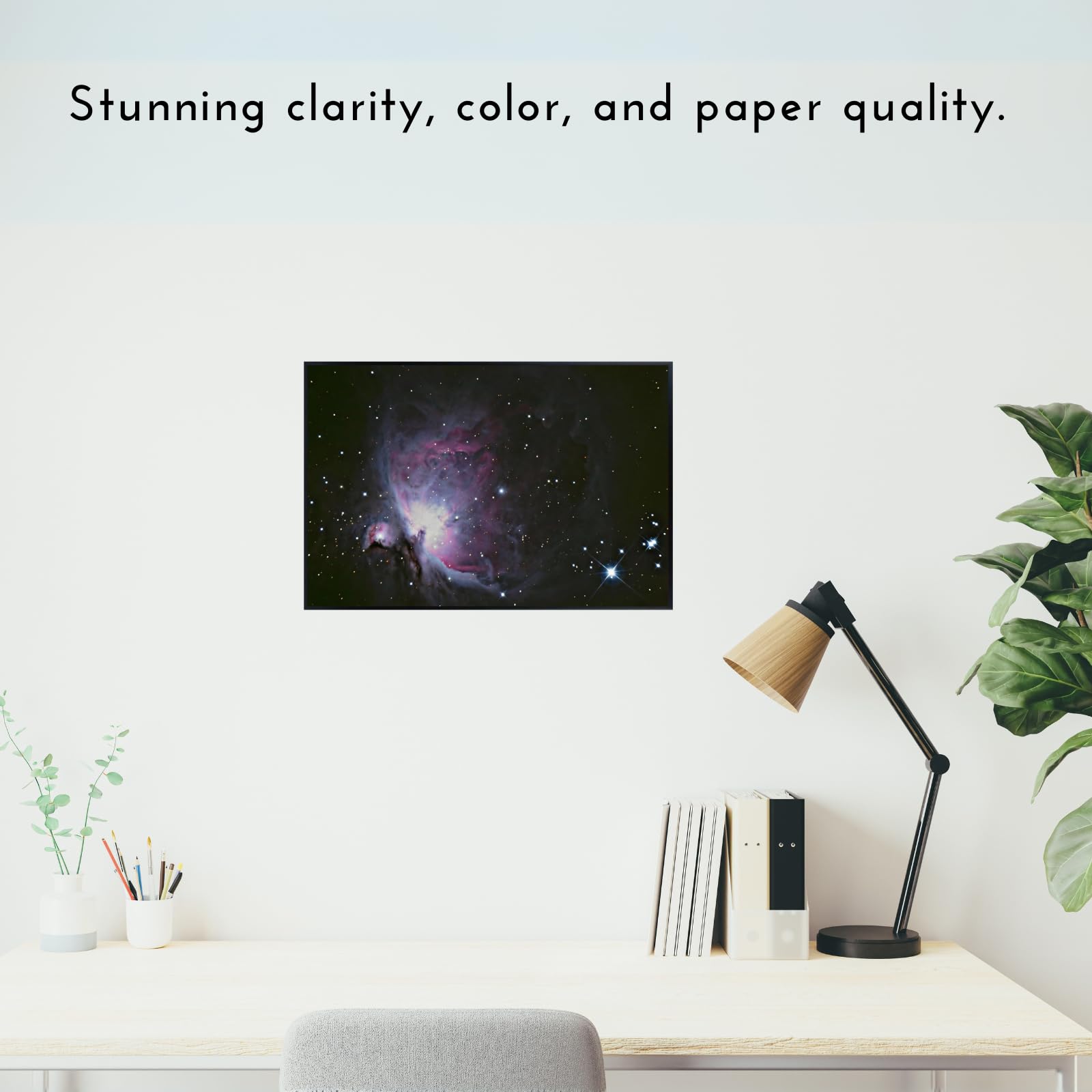Blessed Posters Orion Nebula Poster – Deep Space Galaxy Wall Art Print for Home Office Bedroom Decor – Astronomy Photography Cosmic Artwork