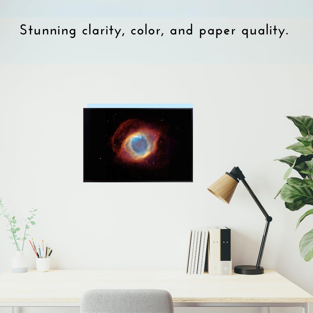 Blessed Posters Helix Nebula Poster – Galaxy Space Wall Art Print – Astronomy Photography Artwork for Bedroom Living Room Home Office Decor