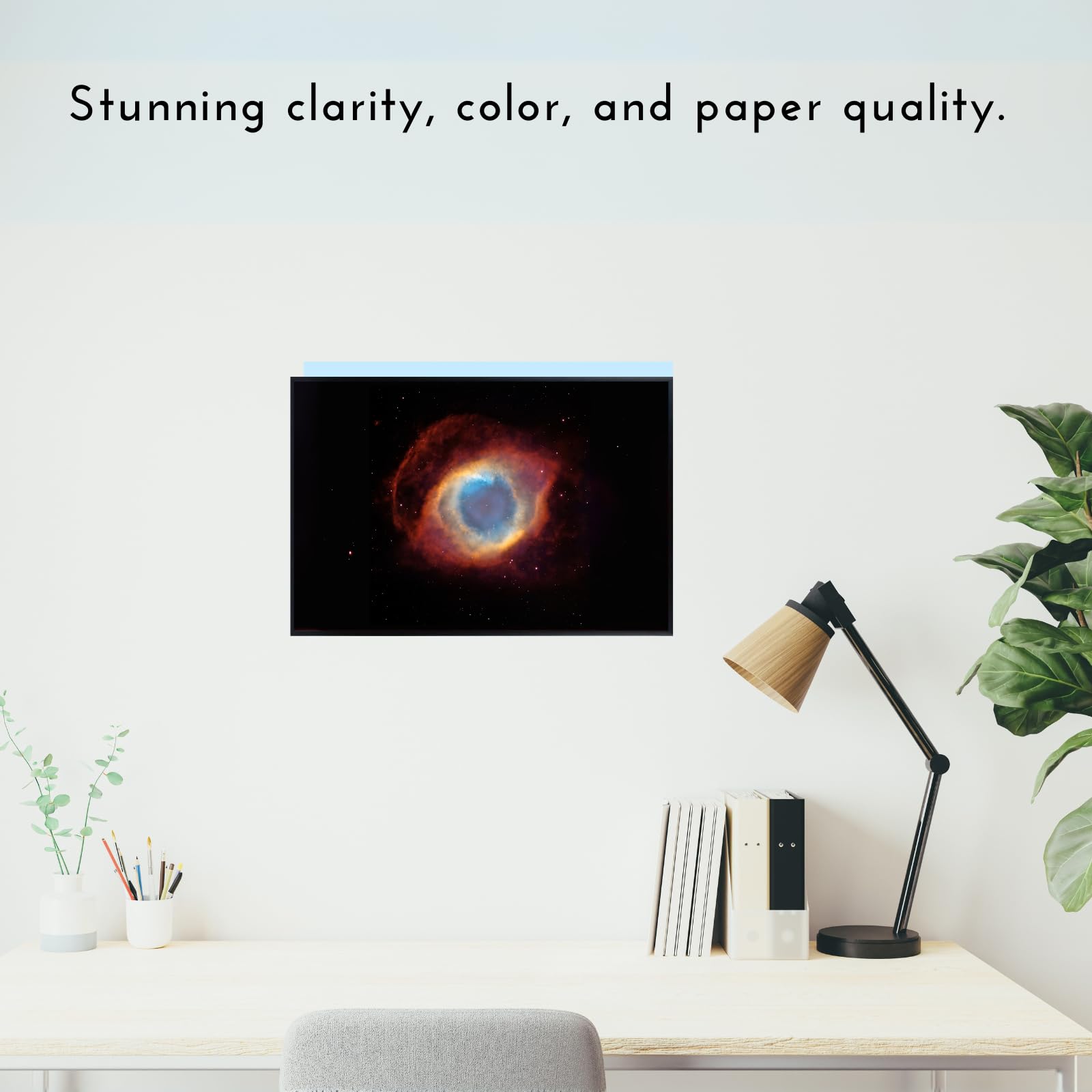 Blessed Posters Helix Nebula Poster – Galaxy Space Wall Art Print – Astronomy Photography Artwork for Bedroom Living Room Home Office Decor