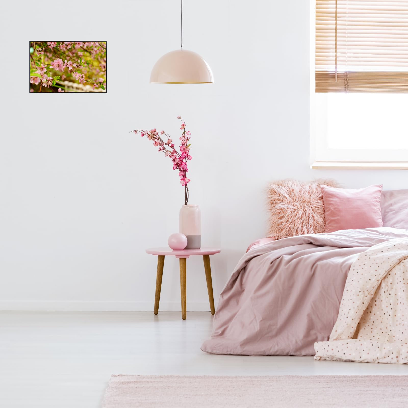 Flowering Cherry Tree Wall Art Poster – Botanical Bloom Print for Home Decor, Nature Art for Living Room, Bedroom, or Office – Elegant Floral Art Print