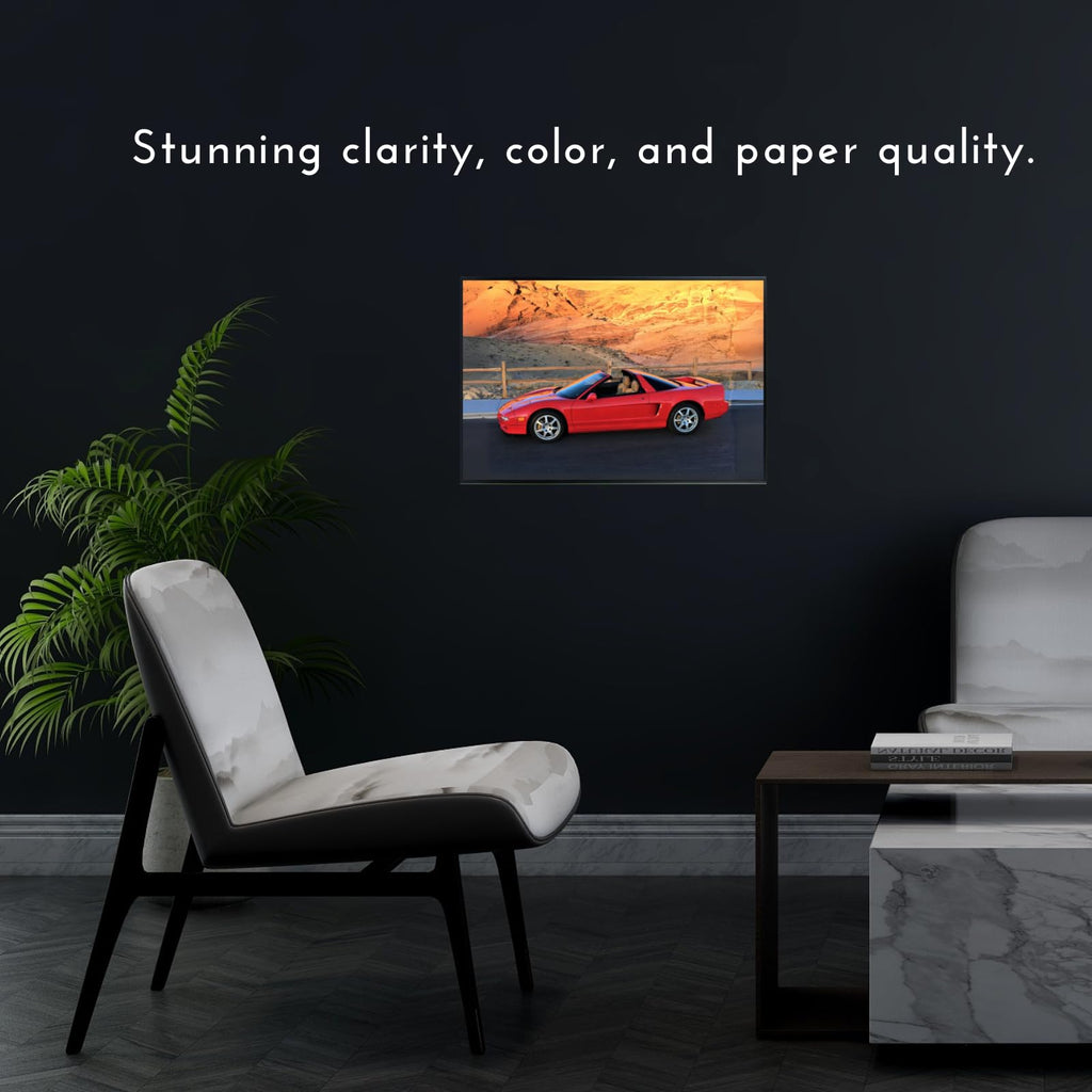Blessed Posters NSX NA1 Poster – Classic JDM Supercar Wall Art for Garage Bedroom Office Living Room Auto Decor
