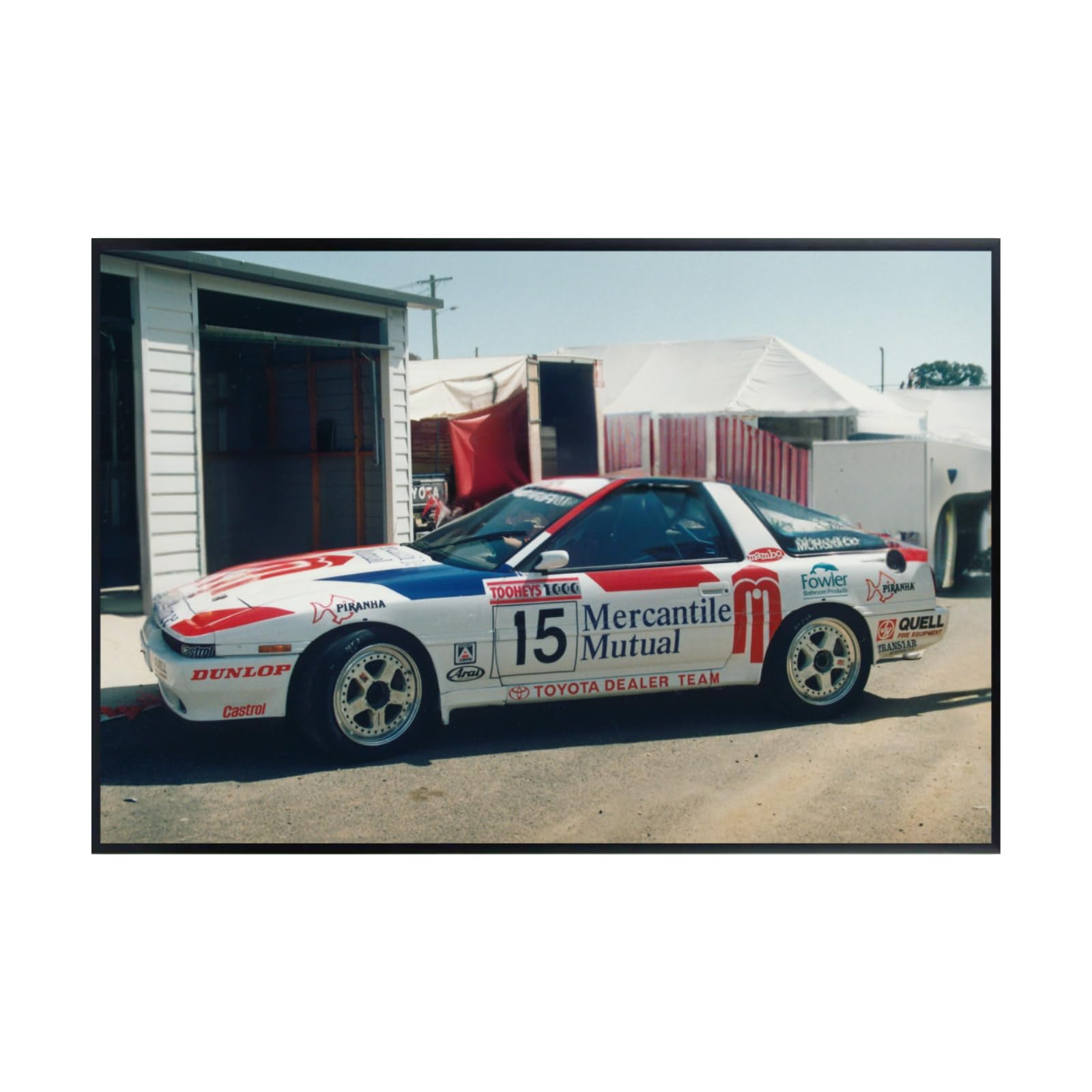 Blessed Posters Toyota Supra MK4 Wall Art – JDM Legend Car Poster for Garage, Bedroom, or Office – Japanese Sports Car Print – Classic Automotive Decor Gift