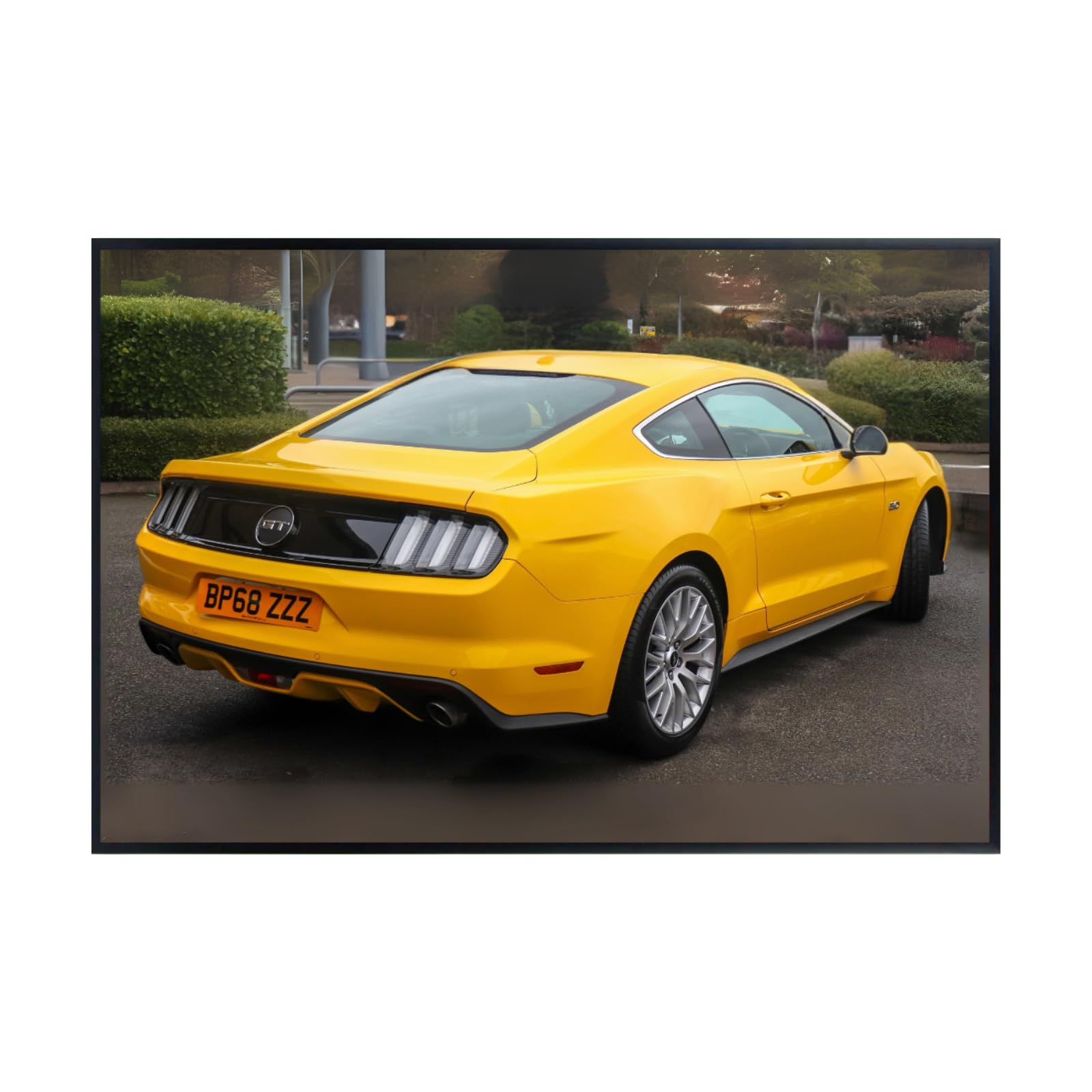 Blessed Posters Ford Mustang Boss 429 Wall Print – Vintage Muscle Car Poster for Garage Office Bedroom Living Room Décor – Classic Car Gift