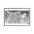 Boeing 737 Poster Airline Aviation Wall Art Airplane Blueprint Diagram Gift for Pilots