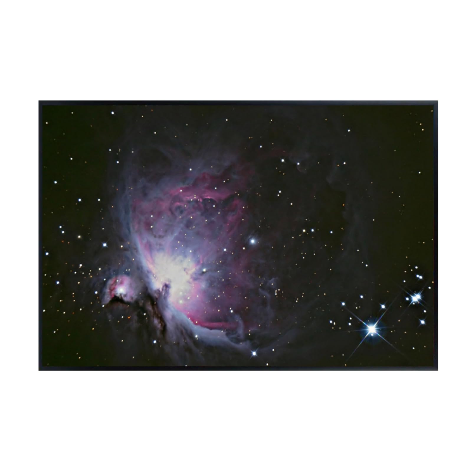 Blessed Posters Orion Nebula Poster – Deep Space Galaxy Wall Art Print for Home Office Bedroom Decor – Astronomy Photography Cosmic Artwork
