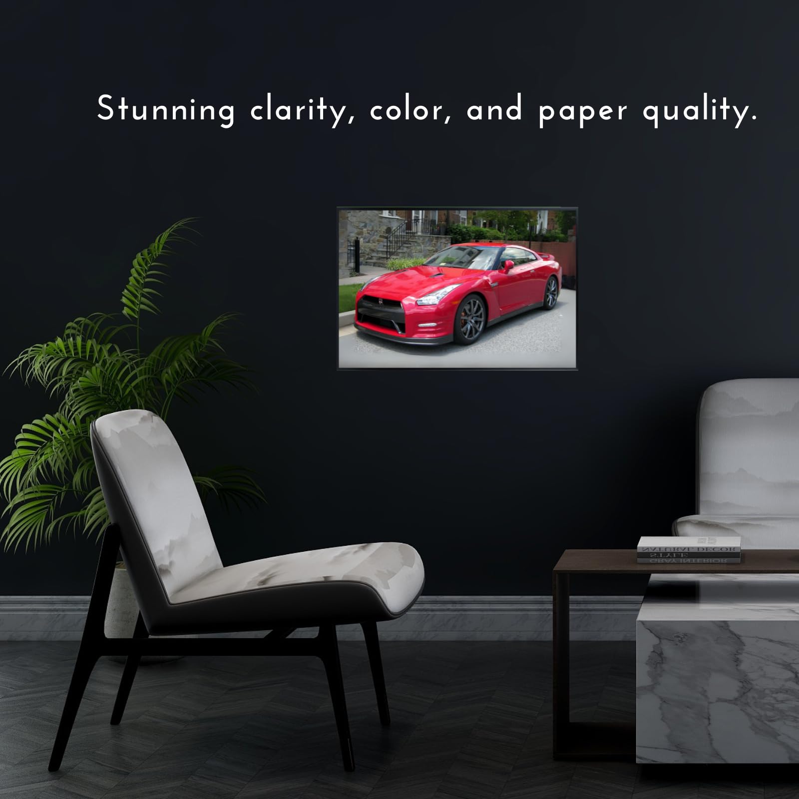 Blessed Posters Nissan GT-R Wall Art – JDM Sports Car Poster for Bedroom, Office, or Living Room – Classic Japanese Performance Car Print – Racing Automotive Decor Gift