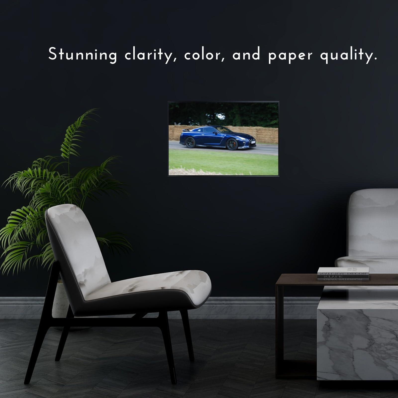 Blessed Posters Nissan GT-R Wall Art – JDM Performance Car Poster for Home, Studio, or Man Cave – Classic Japanese Sports Car Print – Retro Tuner Culture Automotive Decor