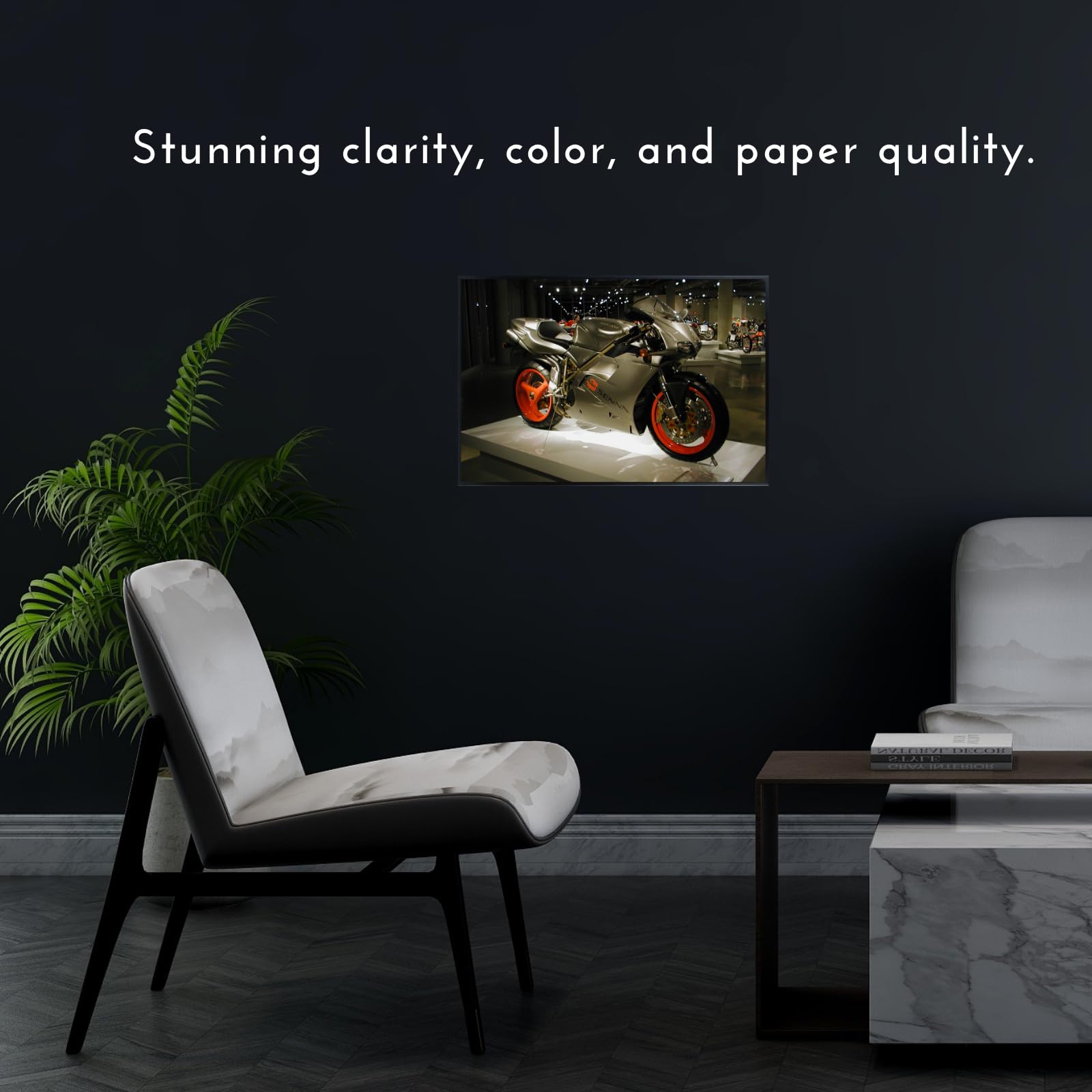 Ducati 916 SPS Motorcycle Poster - Sport Bike Wall Decor for Garage, Office, or Man Cave Gift for Riders and Collectors