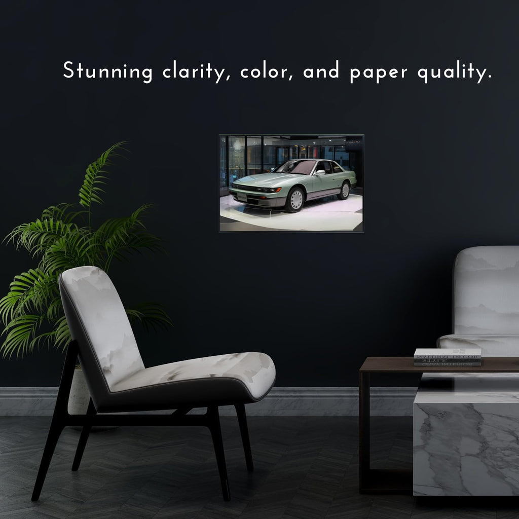 Blessed Posters Nissan Silvia S13 S14 Drift Car Poster – Retro Racing Inspired Wall Art for Garage Bedroom Office Studio High Octane Tuner Decor