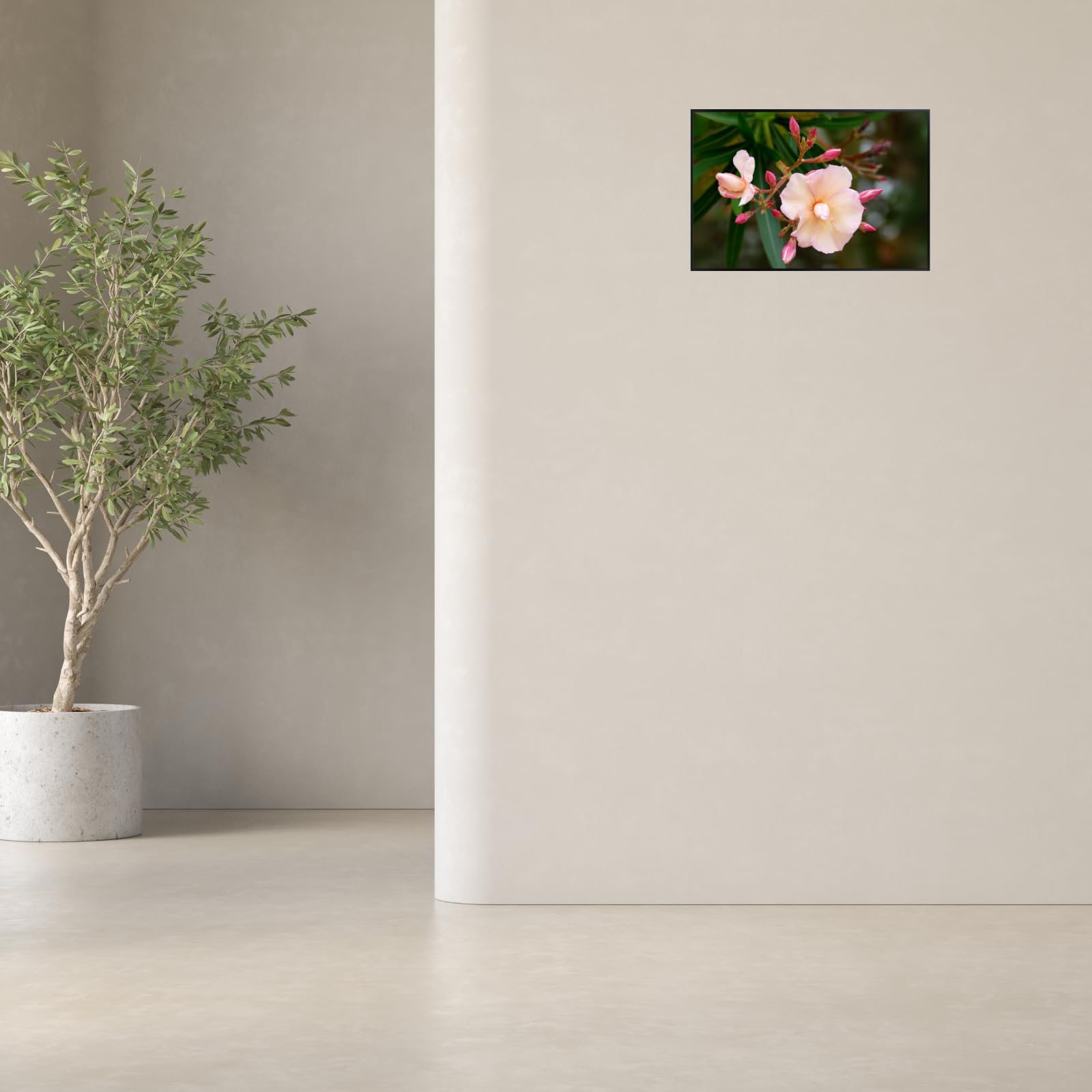 Nerium Oleander Wall Art Poster – Botanical Flower Print for Home Decor, Nature-Inspired Art for Living Room, Bedroom, or Office – Elegant Floral Art Print