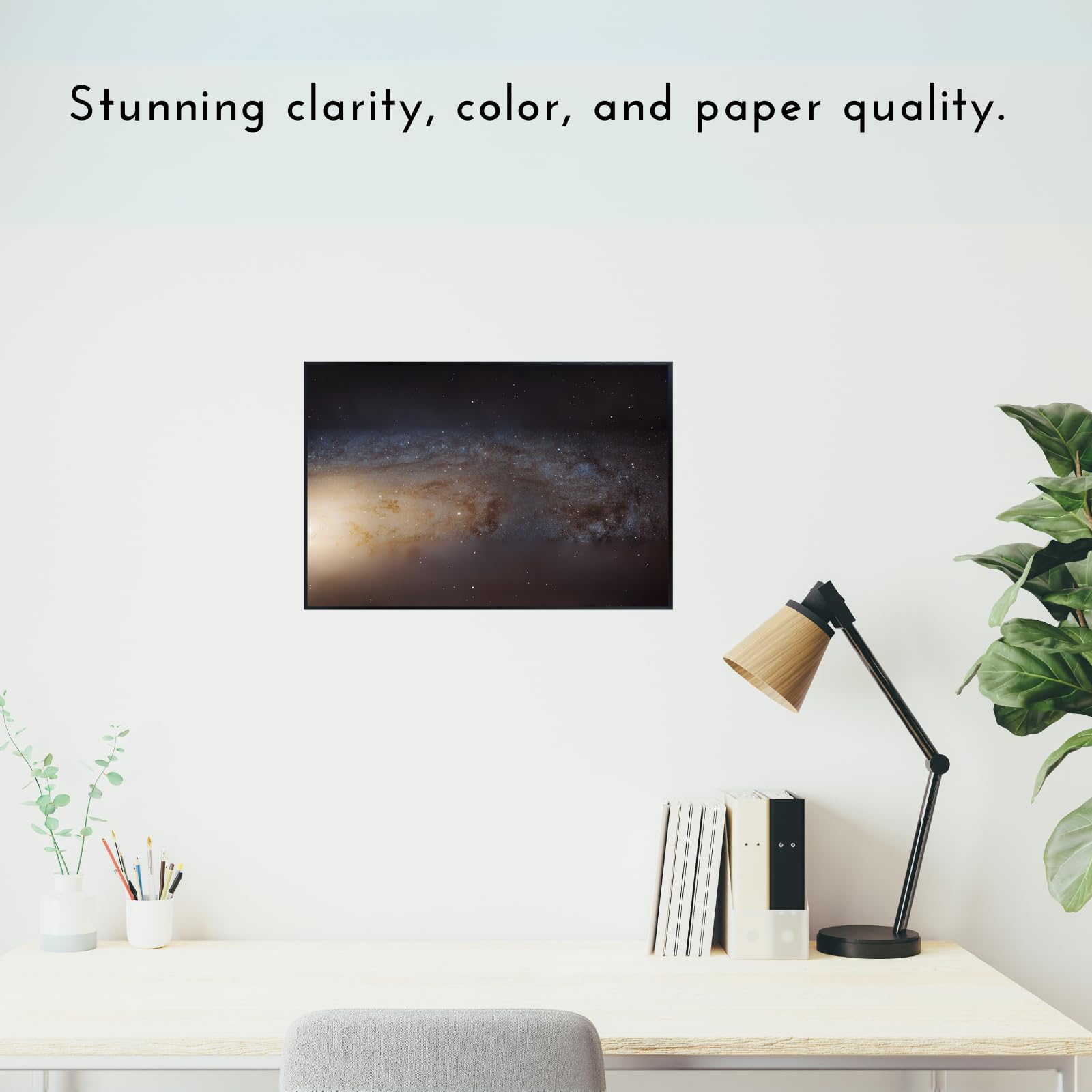Blessed Posters Andromeda Galaxy Poster – Stunning Galaxy Night Sky Wall Art Print for Bedroom, Living Room, Office, or Home Decor – Space Astronomy Photography Artwork