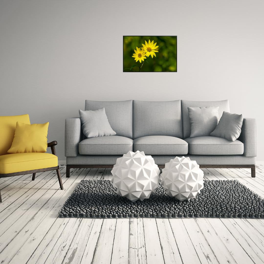 Yellow Daisy Wall Art Poster – Bright Flower Home Decor, Botanical Print for Living Room, Bedroom, Office, Nature Artwork, Modern Aesthetic Poster