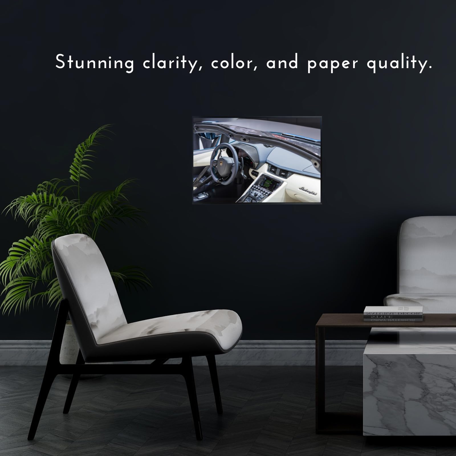 Blessed Posters Lamborghini Aventador Poster – Exotic Supercar Wall Art Print, Hypercar Artwork for Garage, Office, Bedroom, or Living Room Decor