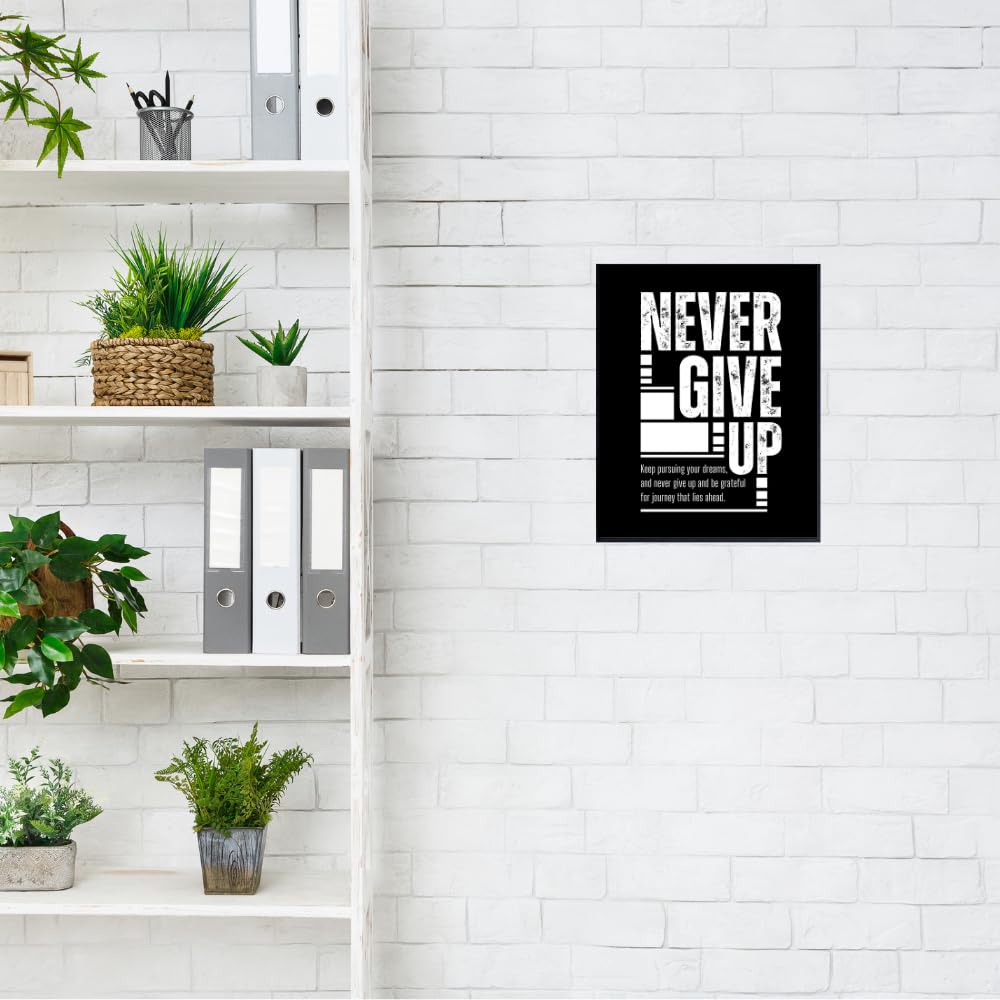 Blessed Posters Never Give Up Motivational Wall Decor Gym and Home Office Decoration Inspirational Wall Art Gift