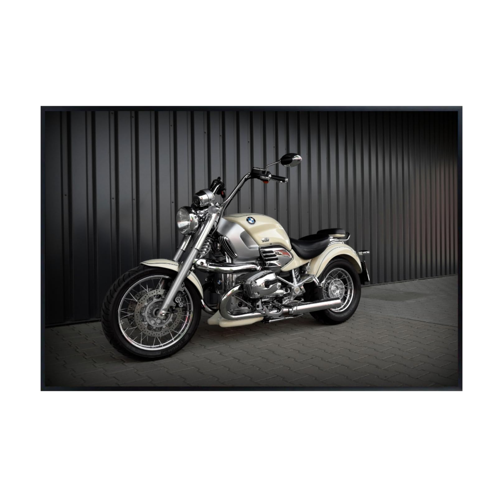 BMW Motorcycle Wall Art Poster - Motorbike Decoration for Garage, Office, or Living Room