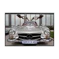Blessed Posters Mercedes-Benz 300SL Gullwing Poster – Classic Super Sports Car Wall Art Print – Luxury Automotive Poster for Garage Office Bedroom Living Room