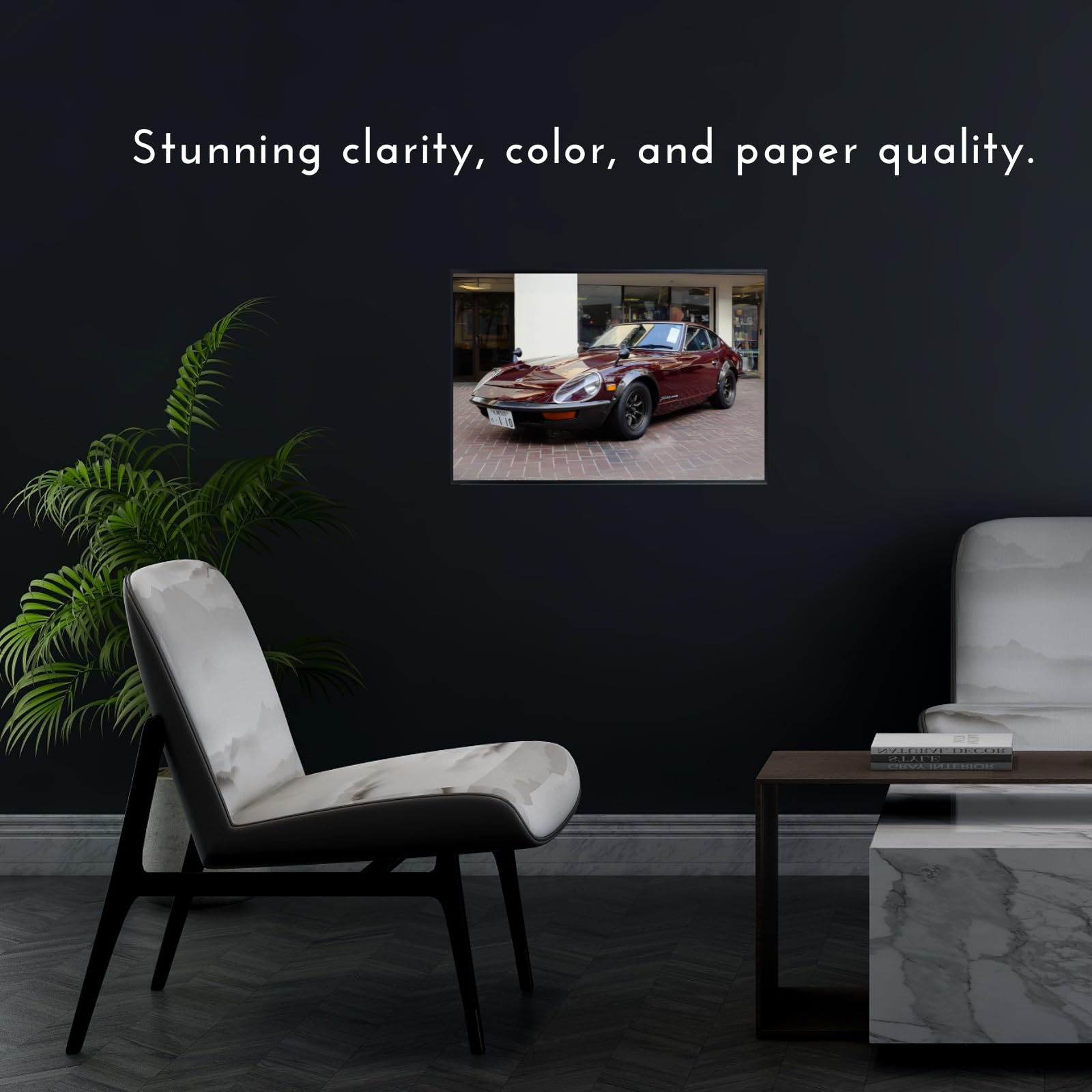 Blessed Posters Datsun 240Z Artwork – Vintage JDM Classic Car Poster for Garage Lounge Workspace – Timeless Retro Wall Decor