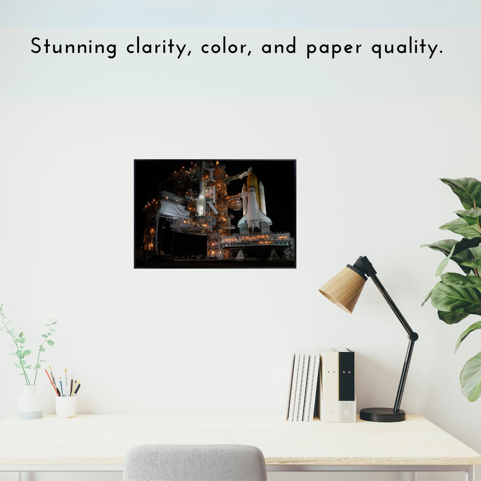 Blessed Posters STS 114 Space Shuttle Poster – NASA Galaxy Wall Art Print for Home Office Bedroom Decor – Space Shuttle Photography Artwork