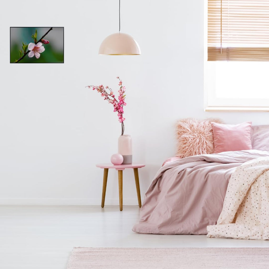 Peach Blossom Wall Art Poster – Botanical Flower Print for Home Decor, Nature-Inspired Floral Artwork for Living Room, Bedroom, or Office – Elegant Botanical Poster