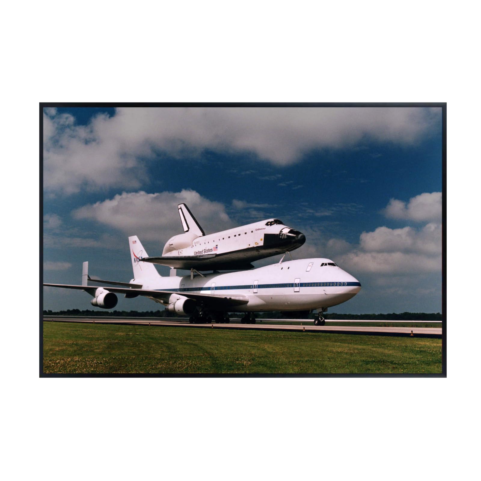Blessed Posters Space Shuttle Transit Poster – Galaxy Wall Art Print for Home Office Bedroom Decor – Space Photography Artwork