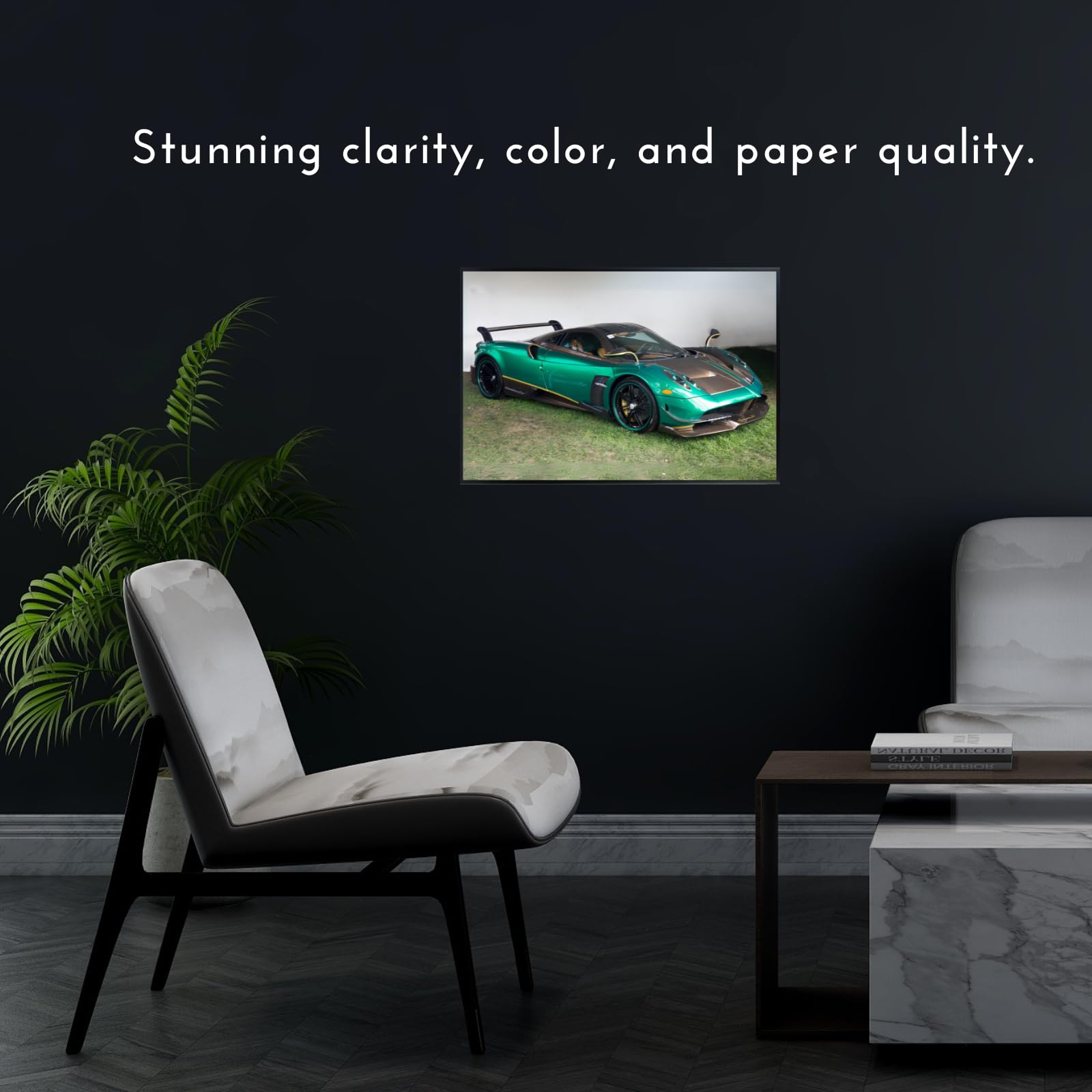 Blessed Posters Pagani Huayra Poster – Exotic Italian Hypercar Wall Art for Garage Bedroom Office Living Space Luxury Automotive Décor
