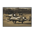 Fairchild Republic A-10 Thunderbolt II Poster – Military Jet Wall Art for Office, Pilot, or Aviation Enthusiast