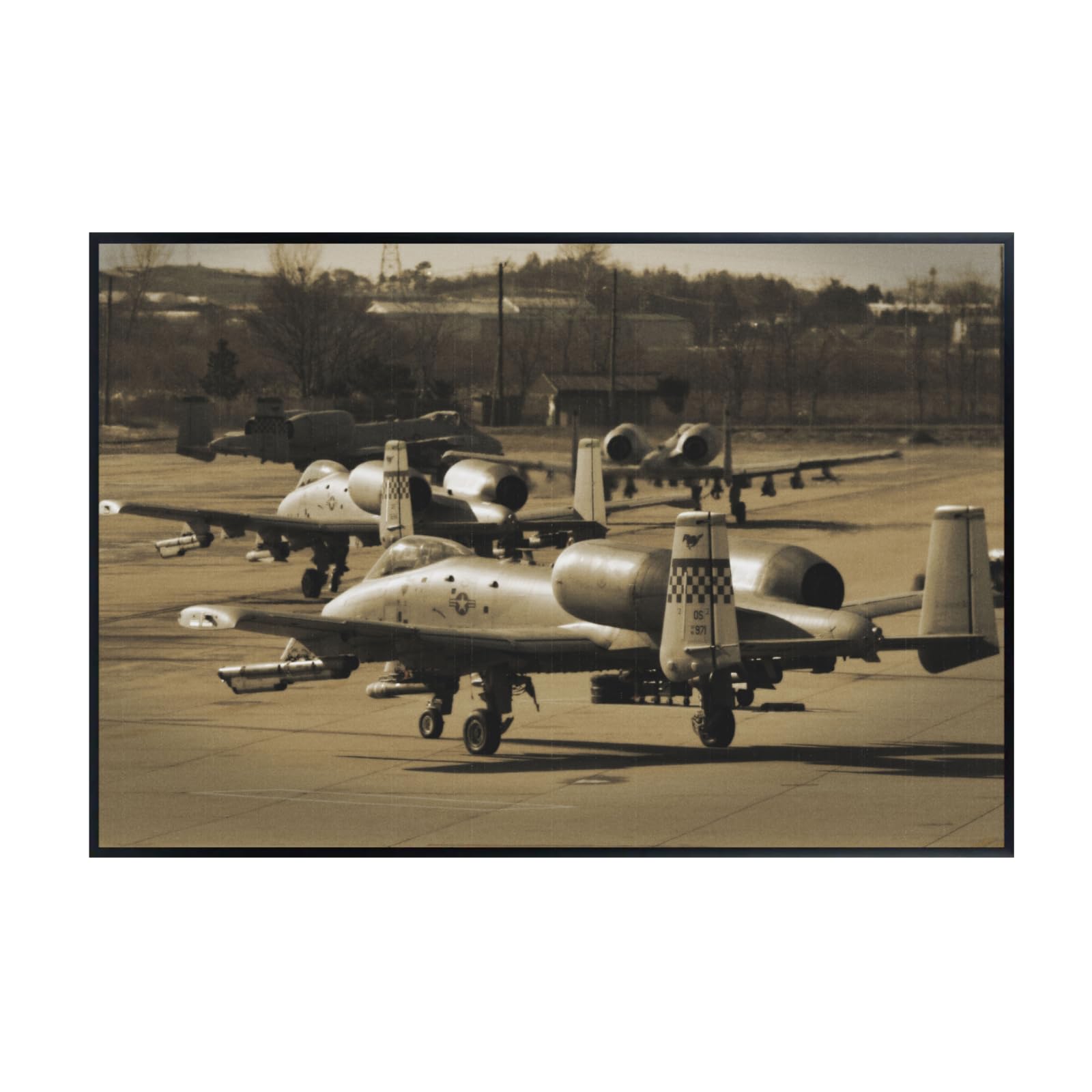 Fairchild Republic A-10 Thunderbolt II Poster – Military Jet Wall Art for Office, Pilot, or Aviation Enthusiast
