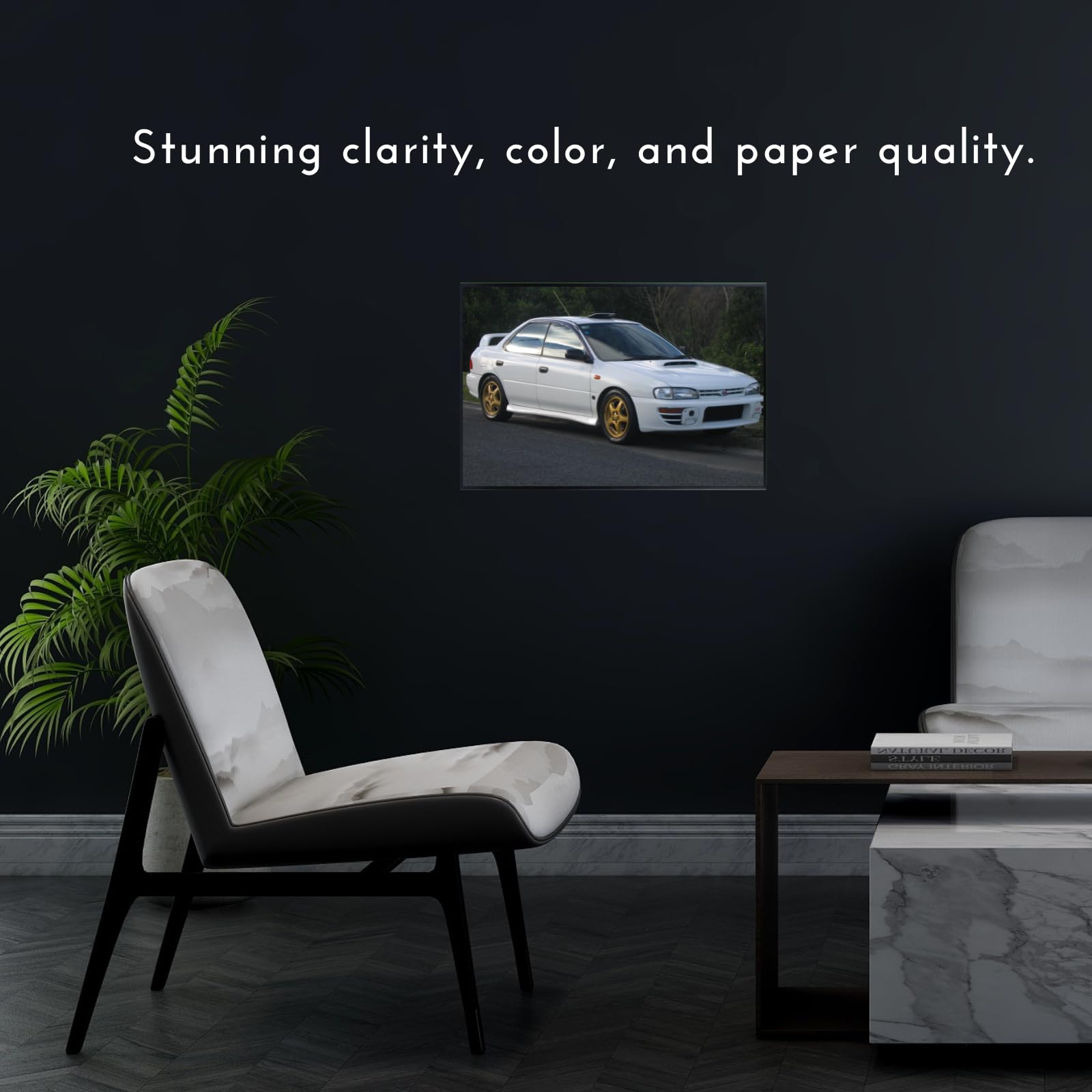 Blessed Posters Subaru WRX STI GD Wall Poster – Classic JDM Turbo Car Art for Bedroom Garage Office or Living Room – Vintage Japanese Rally Decor