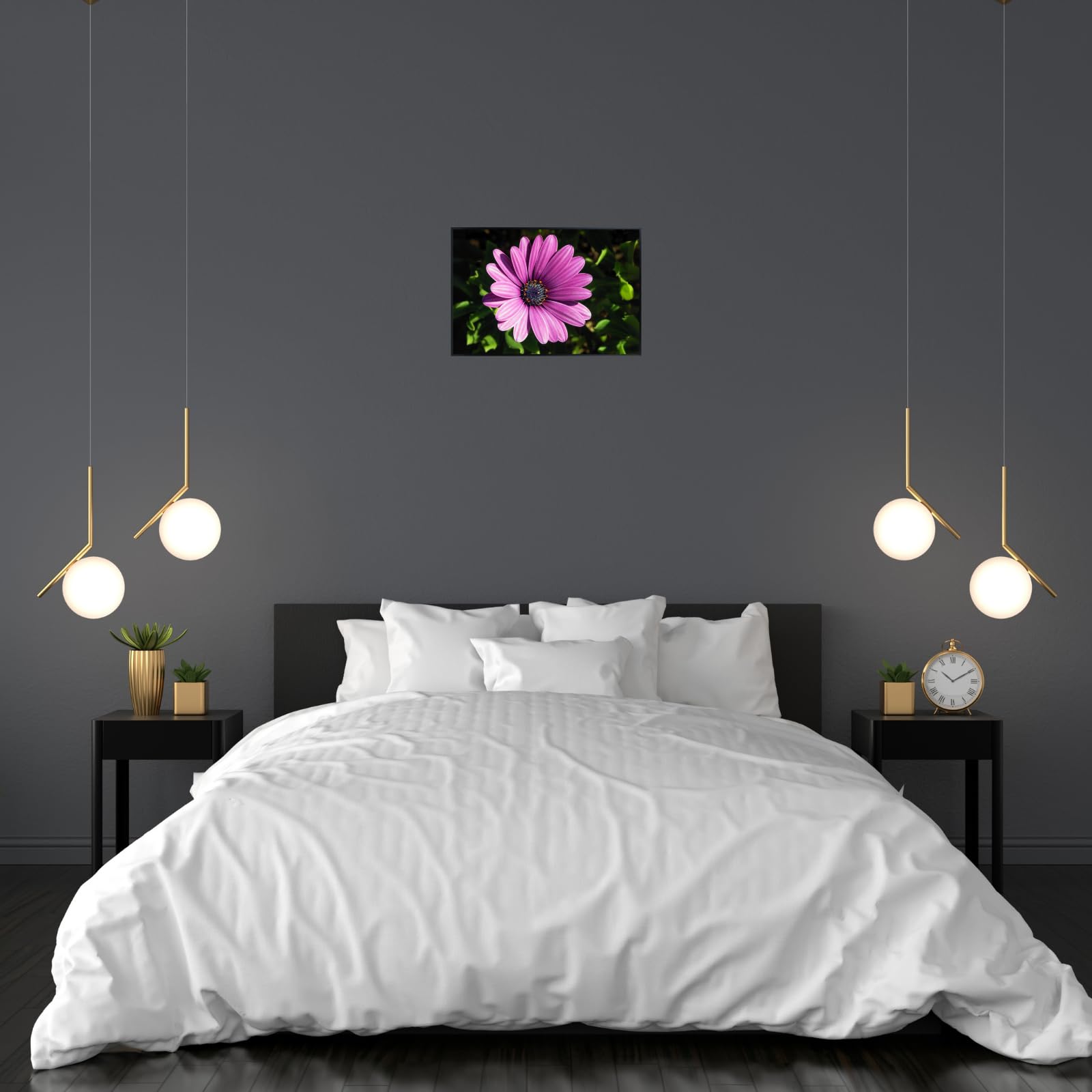 Osteospermum Barberae Wall Art Poster – African Daisy Botanical Print, Elegant Floral Home Decor for Living Room, Bedroom, or Office