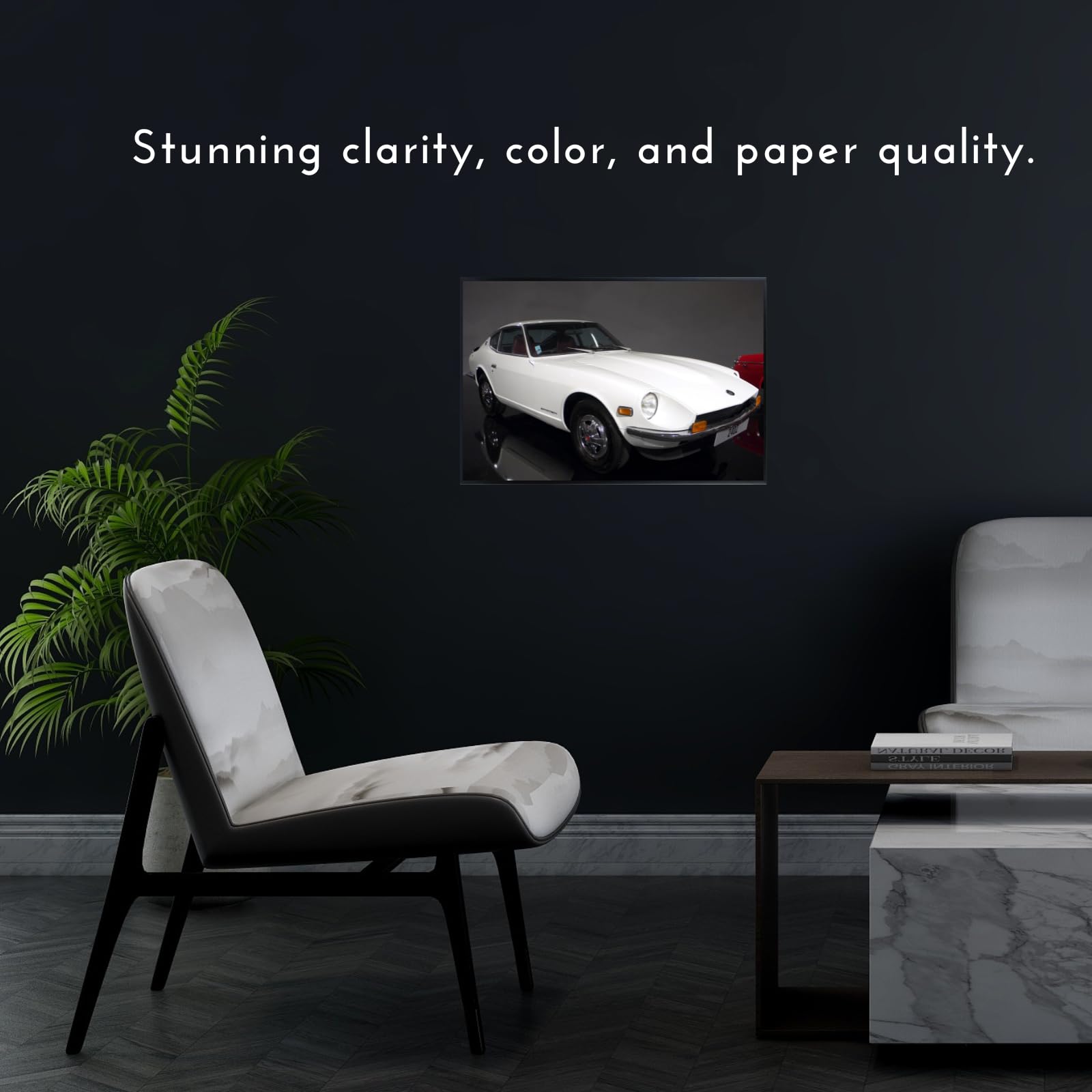 Blessed Posters Datsun 240Z Print – Vintage JDM Sports Car Wall Art for Garage Living Room Studio – Bold Collector Decor Piece