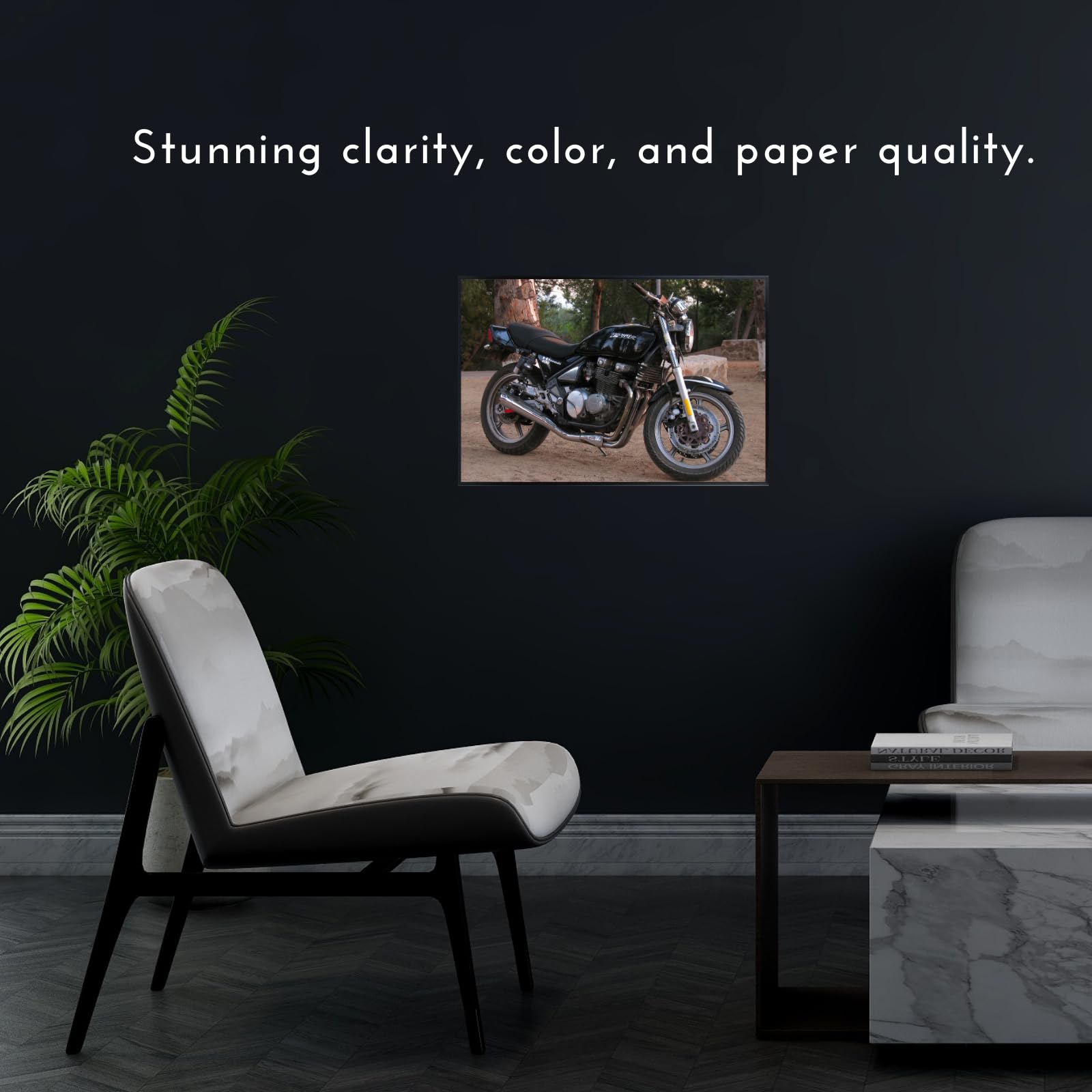 Kawasaki Ninja 400 Motorcycle Poster - Sport Bike Wall Art for Garage, office or Man Cave
