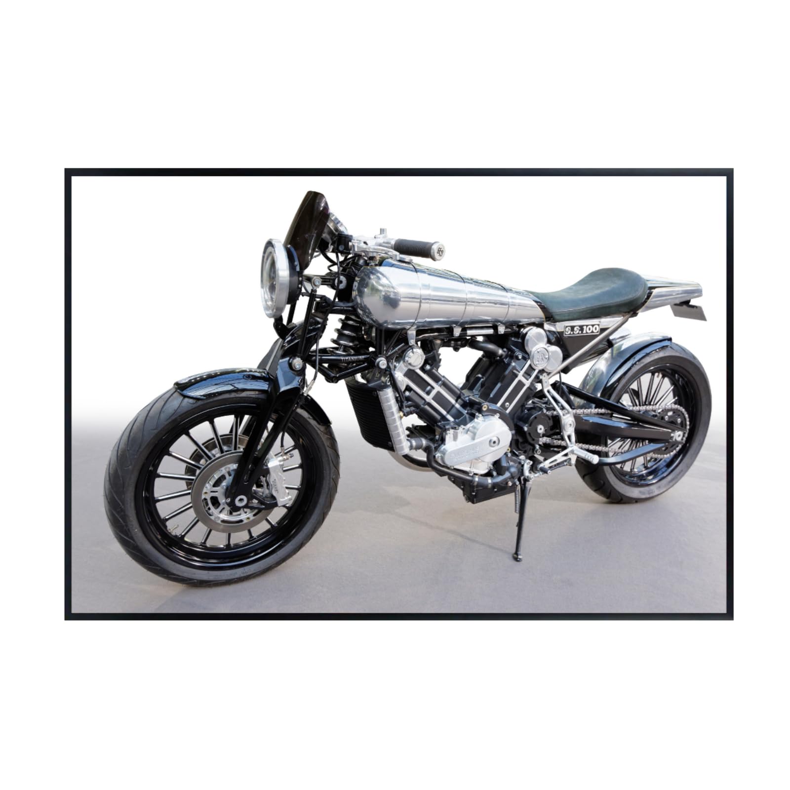 Brough Superior SS100 Poster - Classic Bike Decor for Garage or Office, or Man Cave