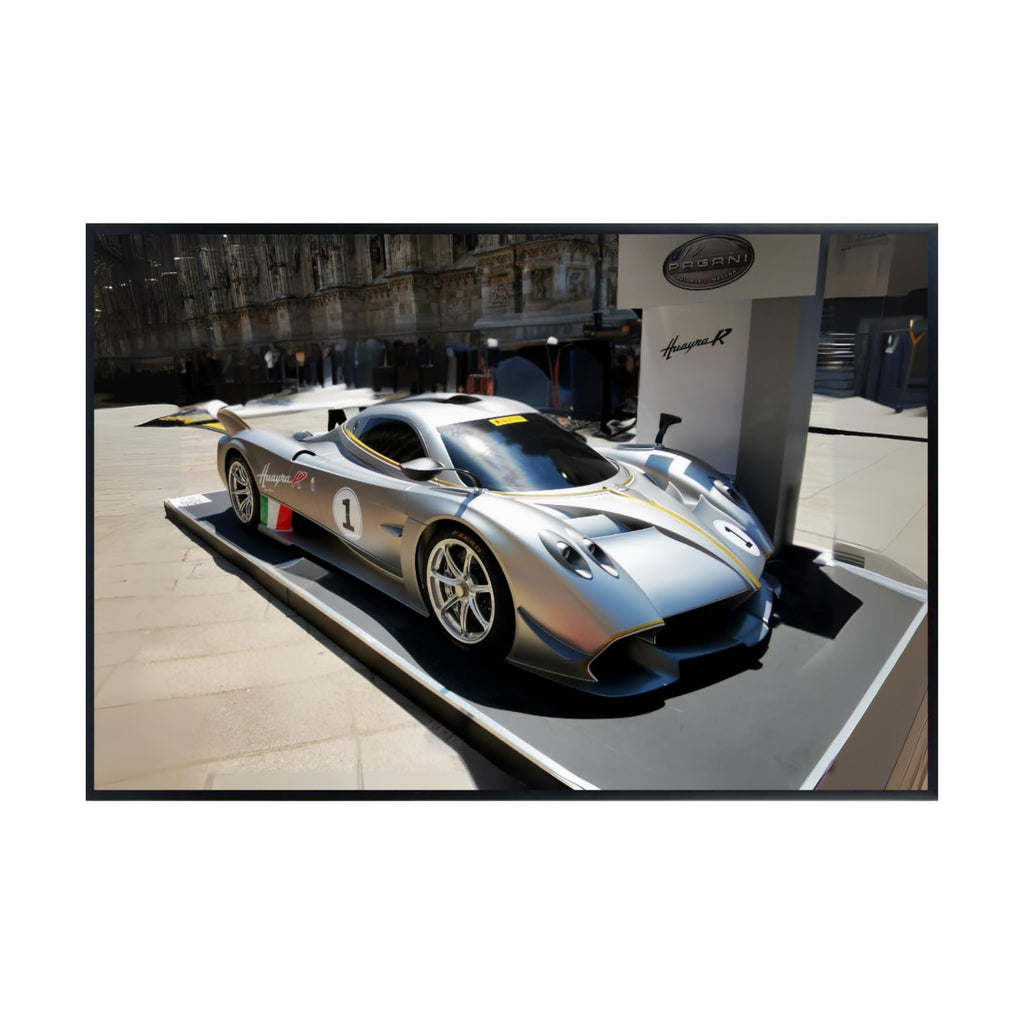 Blessed Posters Pagani Huayra Poster – Luxury Hypercar Wall Art for Garage Bedroom Office Studio Retro Racing Tuner Decor