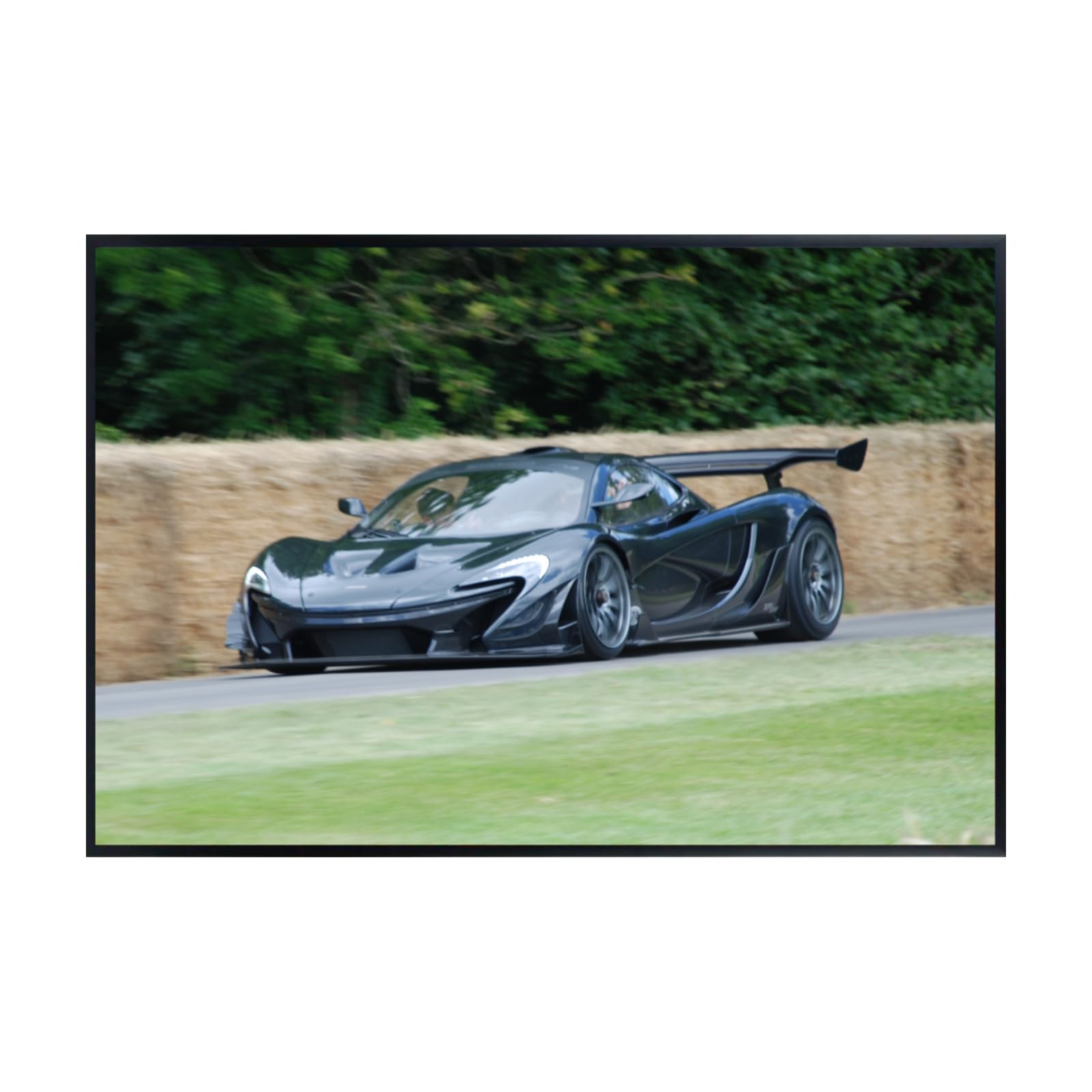 Blessed Posters McLaren P1 Poster – Exotic Hypercar Wall Art Print for Garage Office Bedroom Living Room Décor – Luxury Car Gift