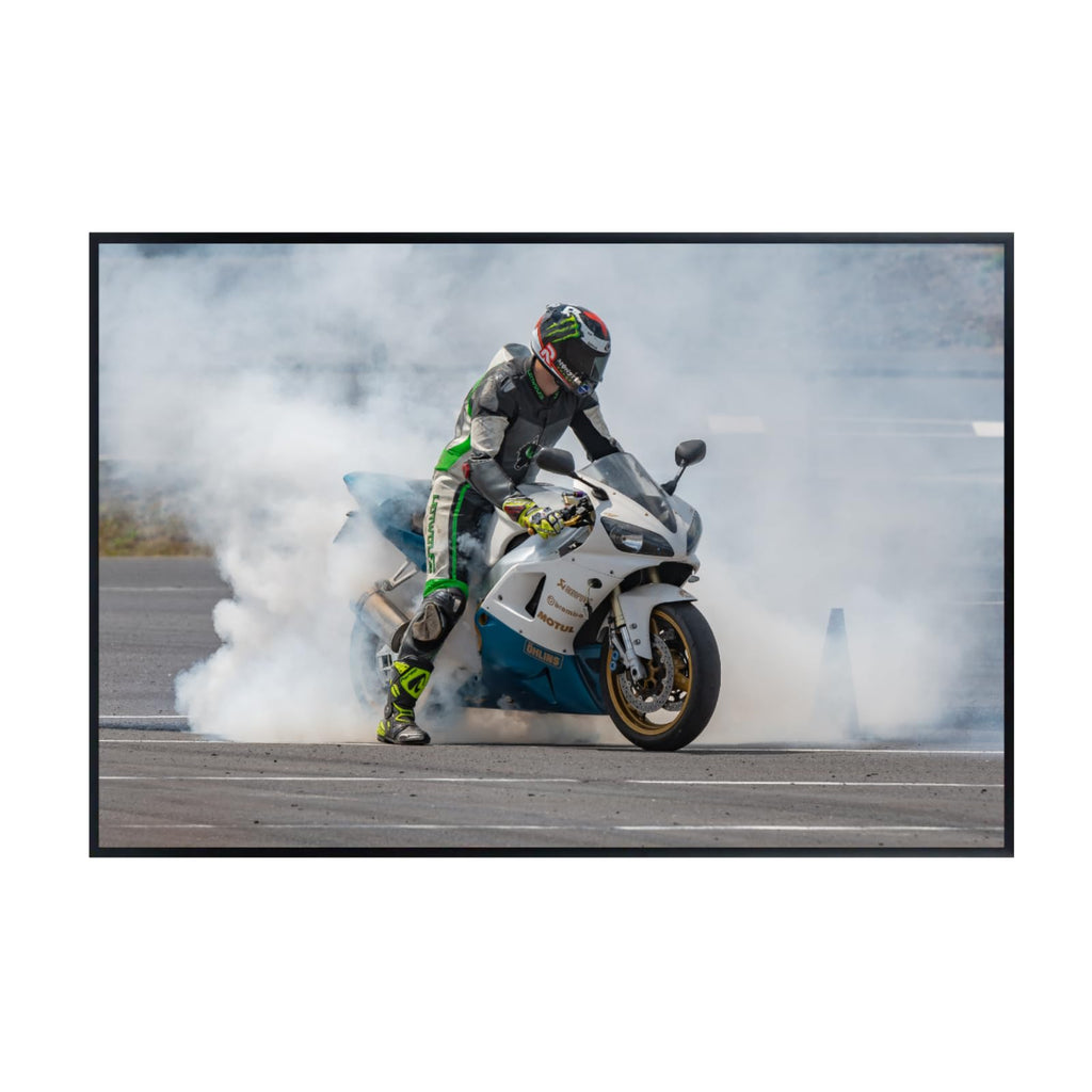 Yamaha YZF-R1 Motorcycle Poster - Sport Bike Wall Art for Garage, Office, or Man Cave Gift for Riders and Collectors