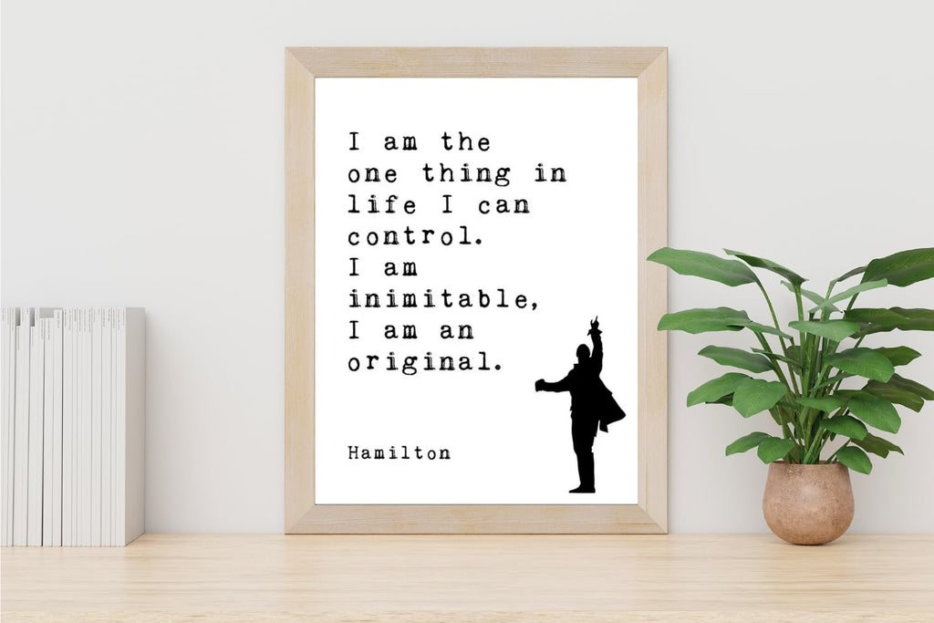 Blessed Posters Hamilton Poster – Inspirational Quote Wall Art – Broadway Musical Theater Home Decor – Gift for Hamilton Fans and Theatre Lovers