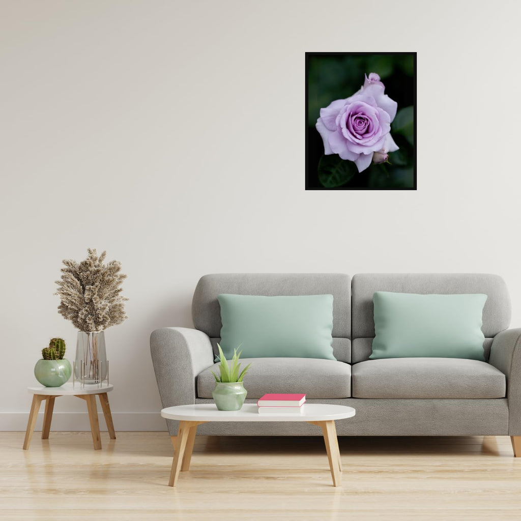 Rose Blue Bijou Wall Art Poster – Elegant Floral Home Decor Print for Living Room, Bedroom, Office