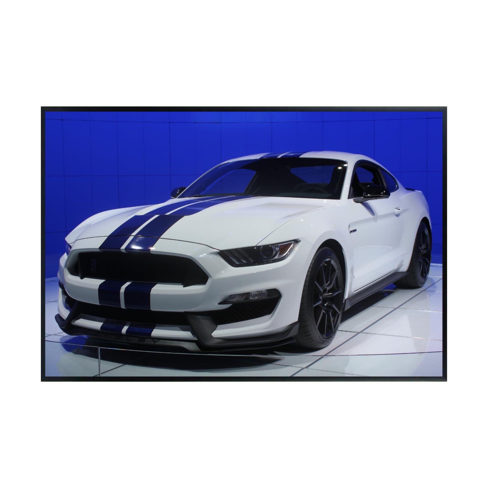 Blessed Posters Shelby Poster – Iconic American Muscle Car Wall Art for Garage Office Living Space – Vintage Automotive Print
