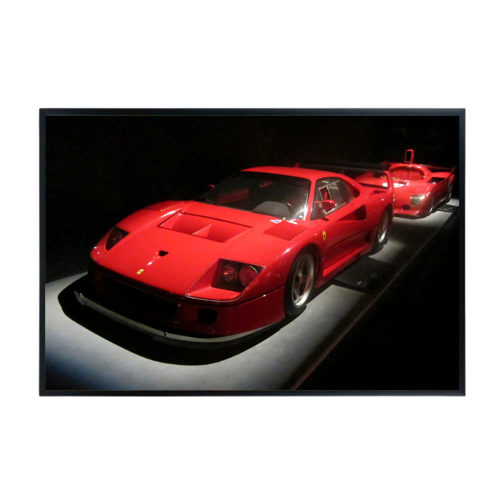 Blessed Posters Ferrari F40 Poster Luxury Classic Supercar Wall Art Print for Living Room Bedroom Office Garage Décor