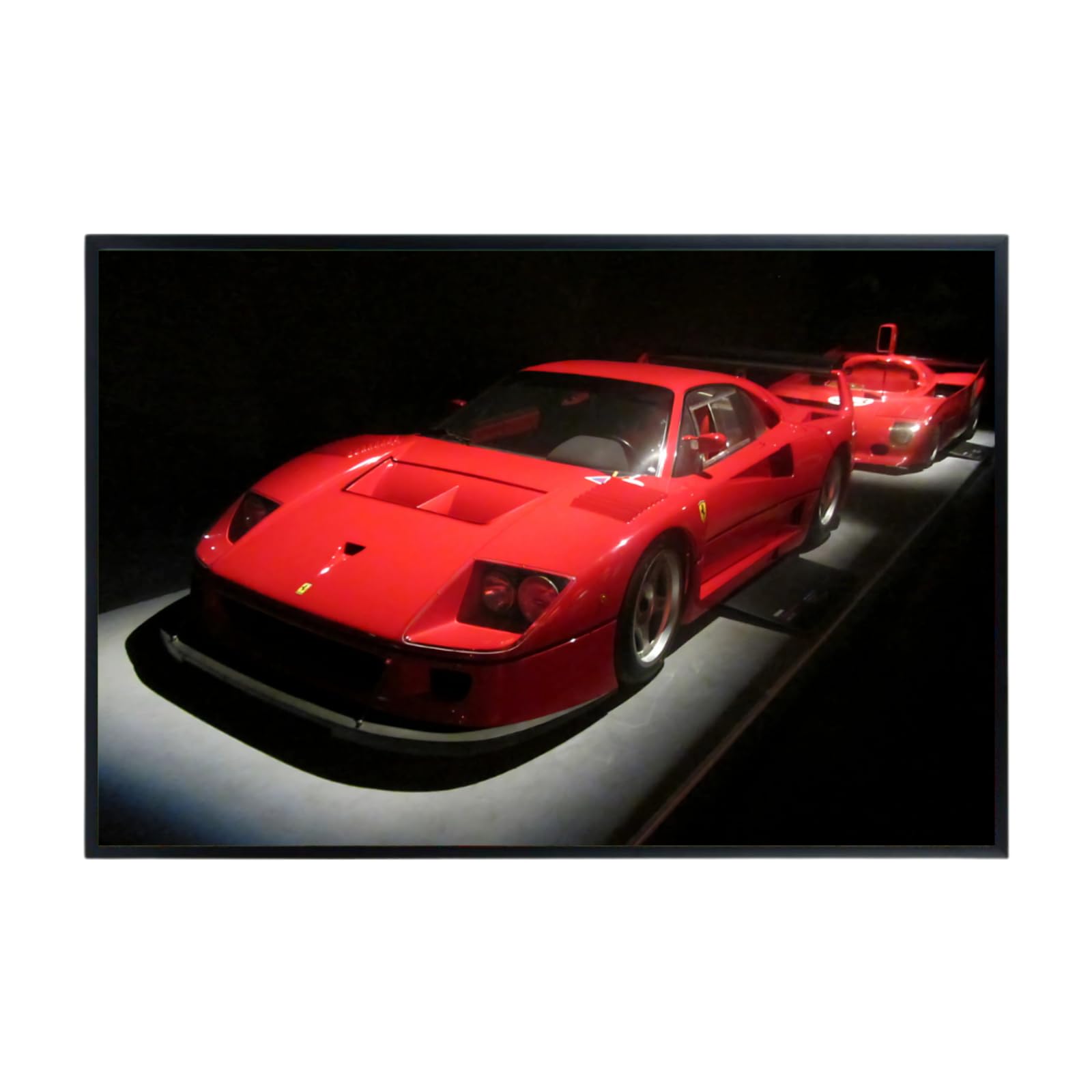 Blessed Posters Ferrari F40 Poster Luxury Classic Supercar Wall Art Print for Living Room Bedroom Office Garage Décor