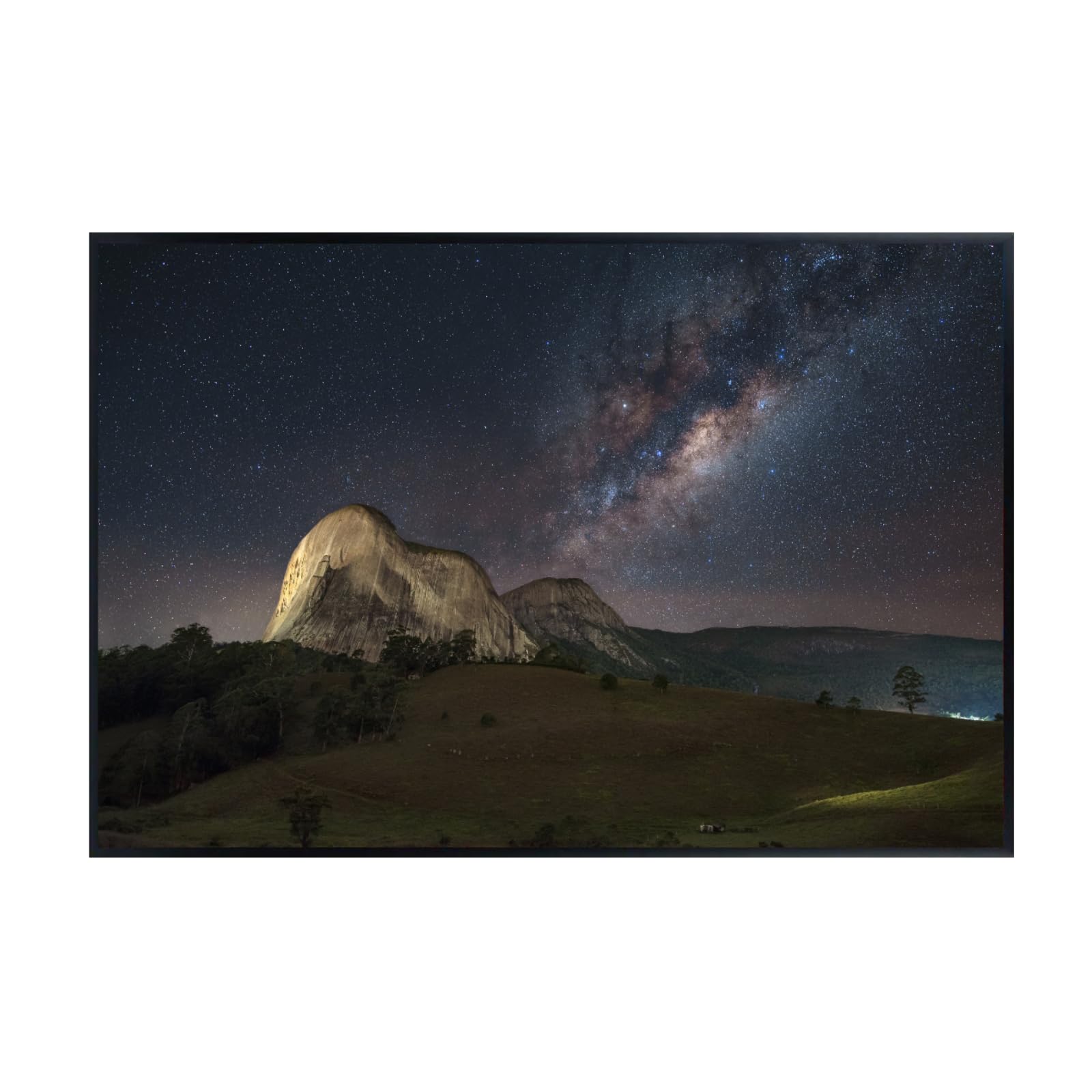 Blessed Posters Milky Way Poster – Galaxy Night Sky Wall Art for Bedroom, Living Room, Office, or Home Decor – Space Photography Print