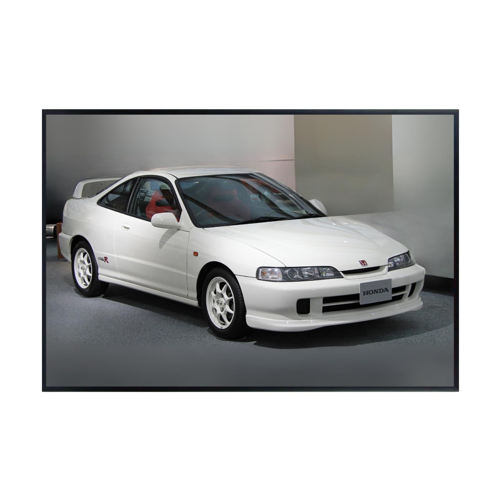 Blessed Posters Acura Integra Type R Poster – Classic Japanese Sports Car Wall Art Print for Garage Bedroom Office Living Room Retro Automotive Decor