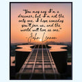Blessed Posters You May Say I'm a Dreamer John Lennon Quote Inspirational Wall Decor Motivational Wall Art Bedroom Living Room Gift for Women