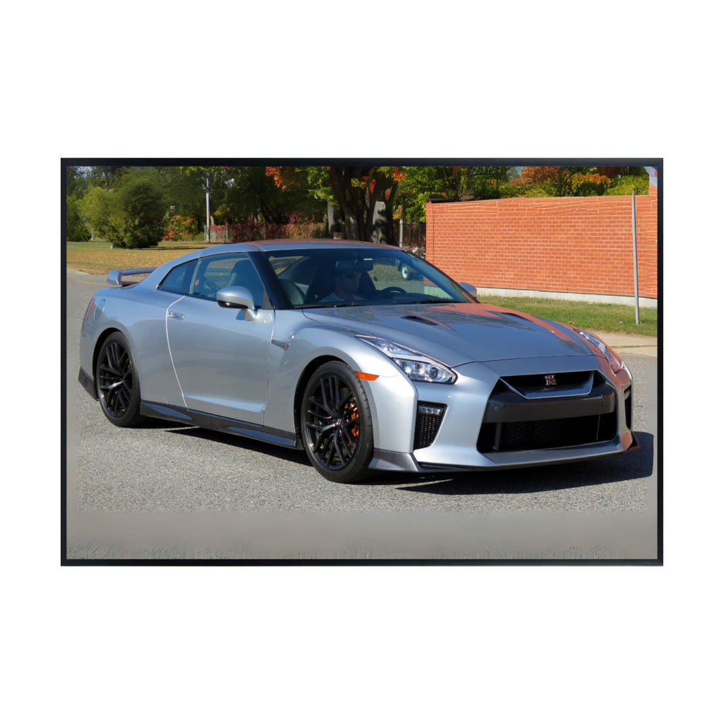 Blessed Posters Nissan GT-R Supercar Poster Luxury Automotive Wall Art for Garage Office Bedroom Living Room Decor