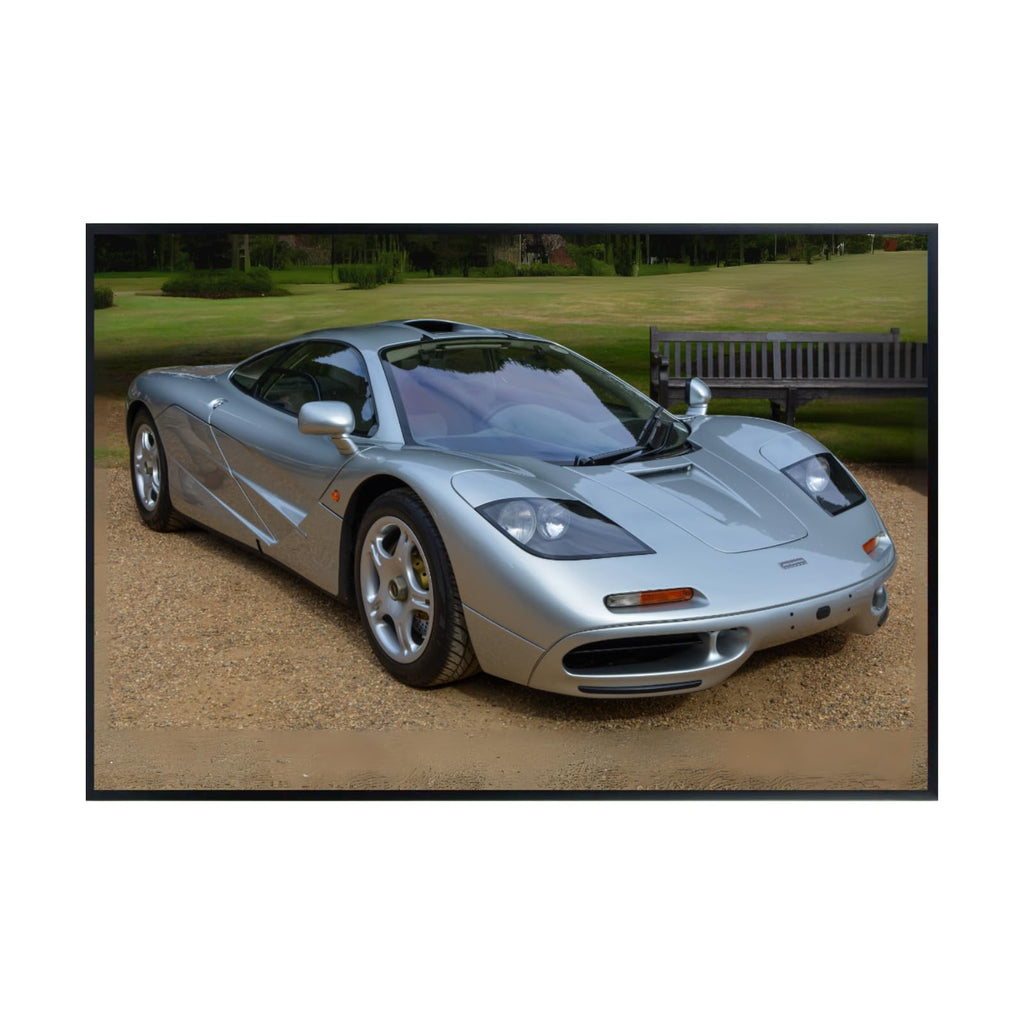 Blessed Posters McLaren F1 Poster Exotic Car Wall Art Iconic Supercar Print Garage Office Home Decoration