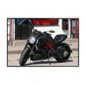 Ducati Diavel Motorcycle Poster - Sport Cruiser Wall Art Print for Garage, Living Room or Office