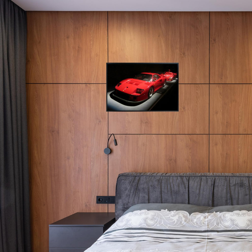 Blessed Posters Ferrari F40 Poster Luxury Classic Supercar Wall Art Print for Living Room Bedroom Office Garage Décor